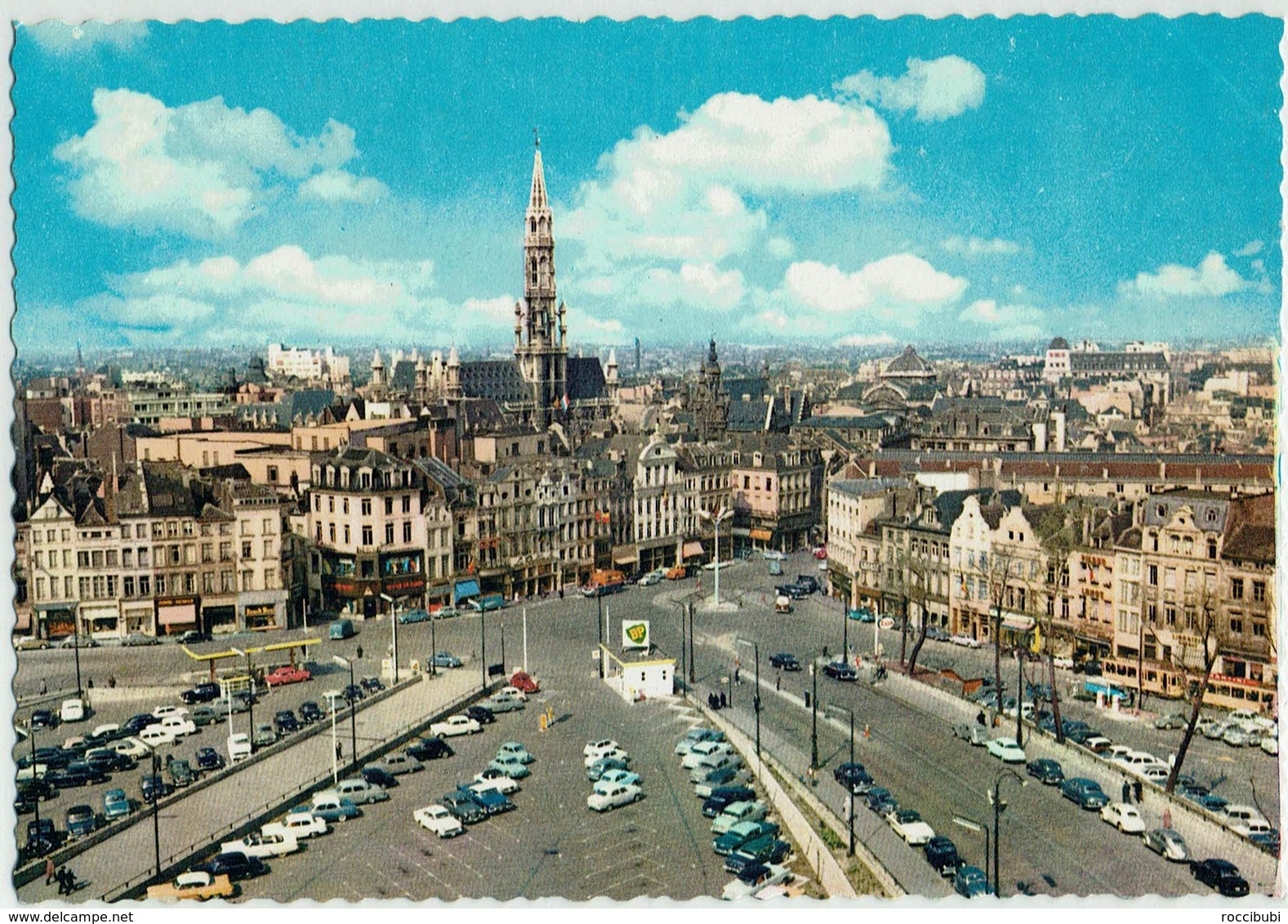 Belgien, Brüssel, Panorama Und Rathausturm - Mehransichten, Panoramakarten