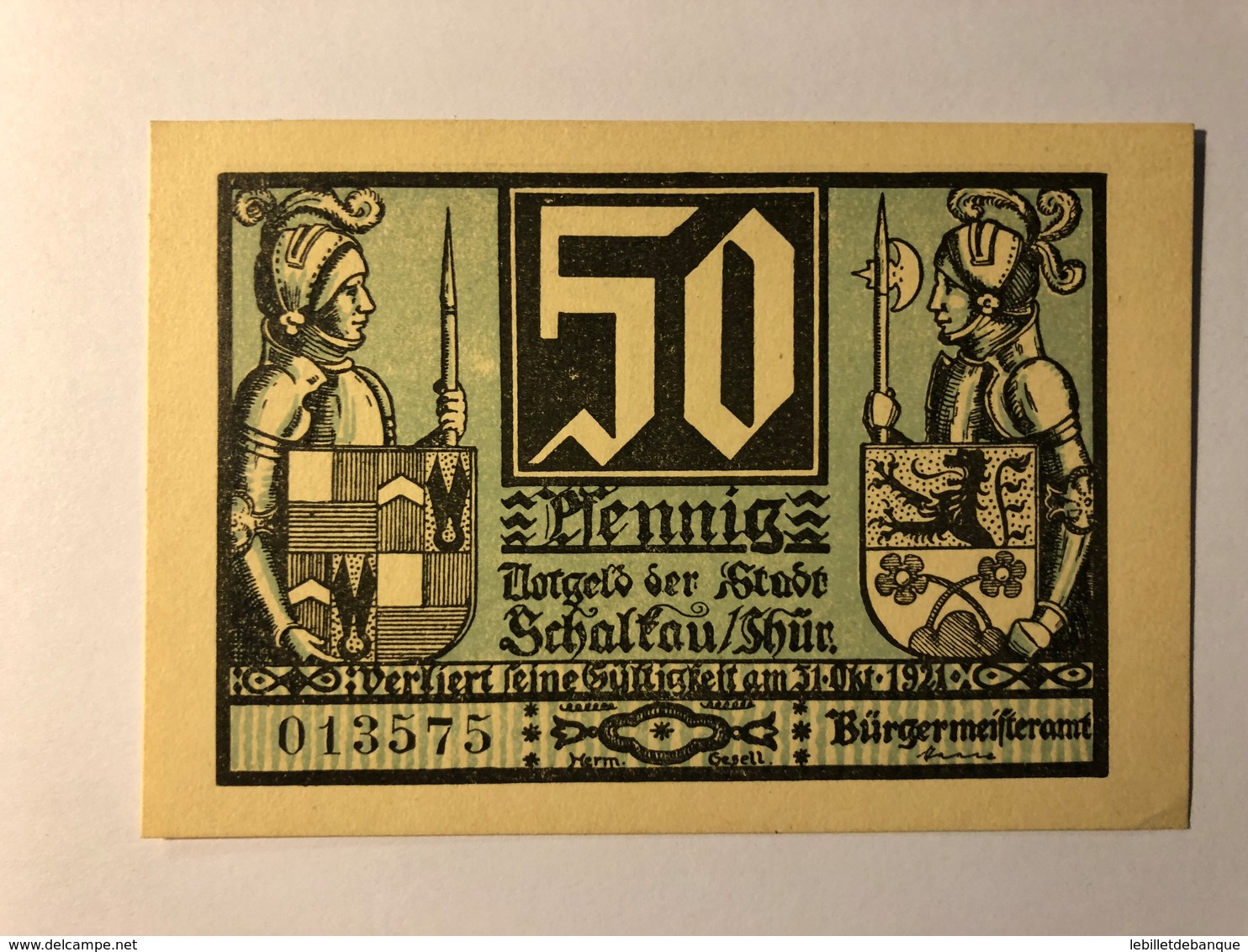 Allemagne Notgeld Schaltau 50 Pfennig - Collections