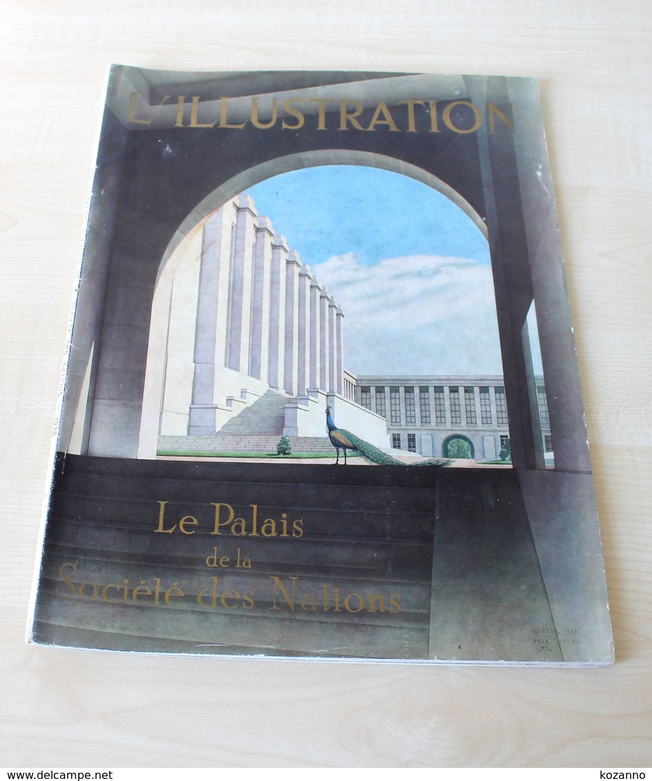 08- Ancienne REVUE L’ILLUSTRATION -  Palais Société Nation - N°4963 / AVRIL 1938 - Franse Schrijvers