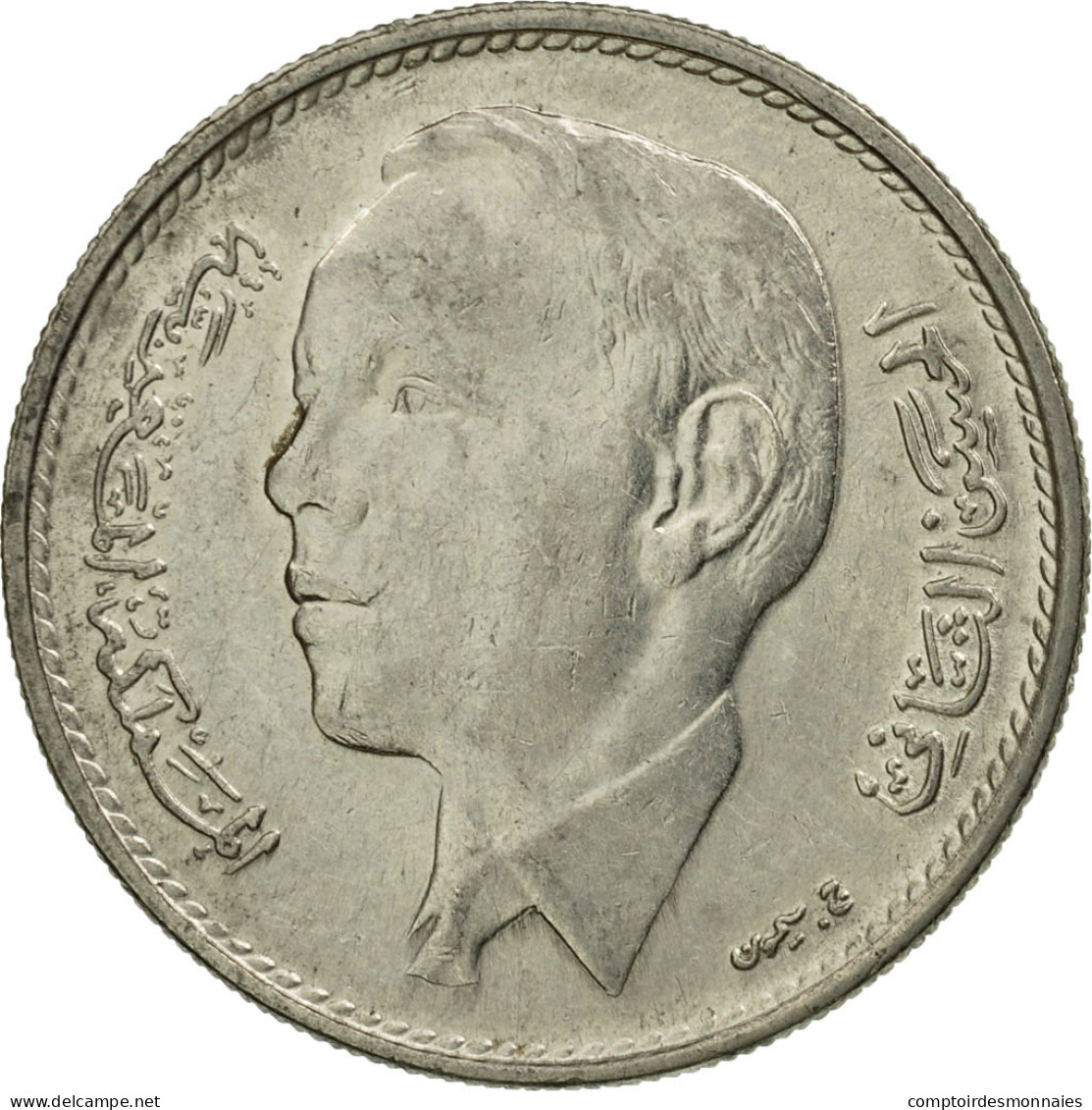 Monnaie, Maroc, Al-Hassan II, Dirham, 1969/AH1389, Paris, TTB, Nickel, KM:56 - Maroc