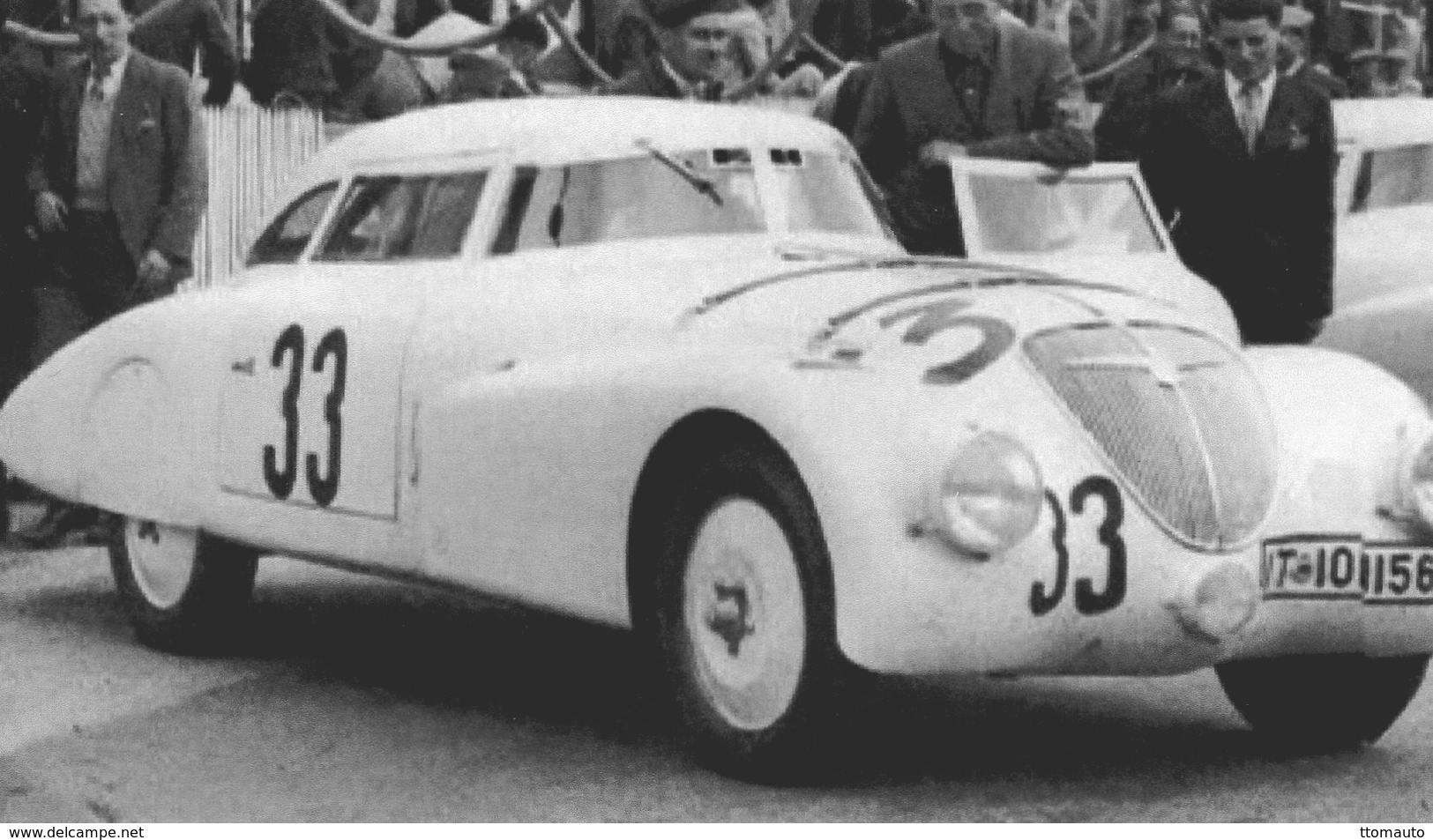 Adler Super Trumpf  -  24 Heures Du Mans 1937 - Pilotes: Peter Graff Orssich/Rudolf Sauerwein (D)  -  15x10 PHOTO - Le Mans