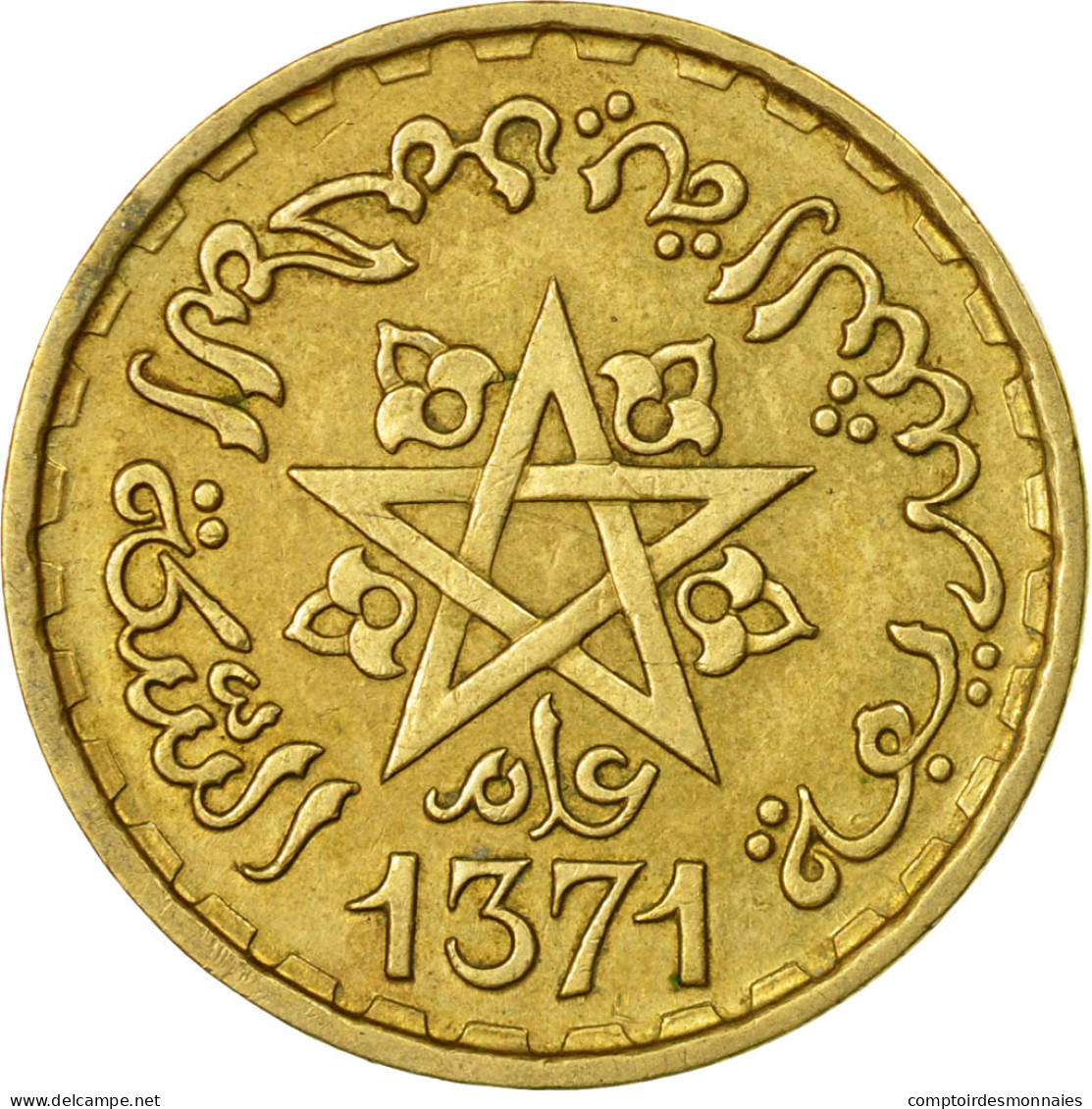 Monnaie, Maroc, Mohammed V, 10 Francs, AH 1371/1952, Paris, TB+ - Maroc