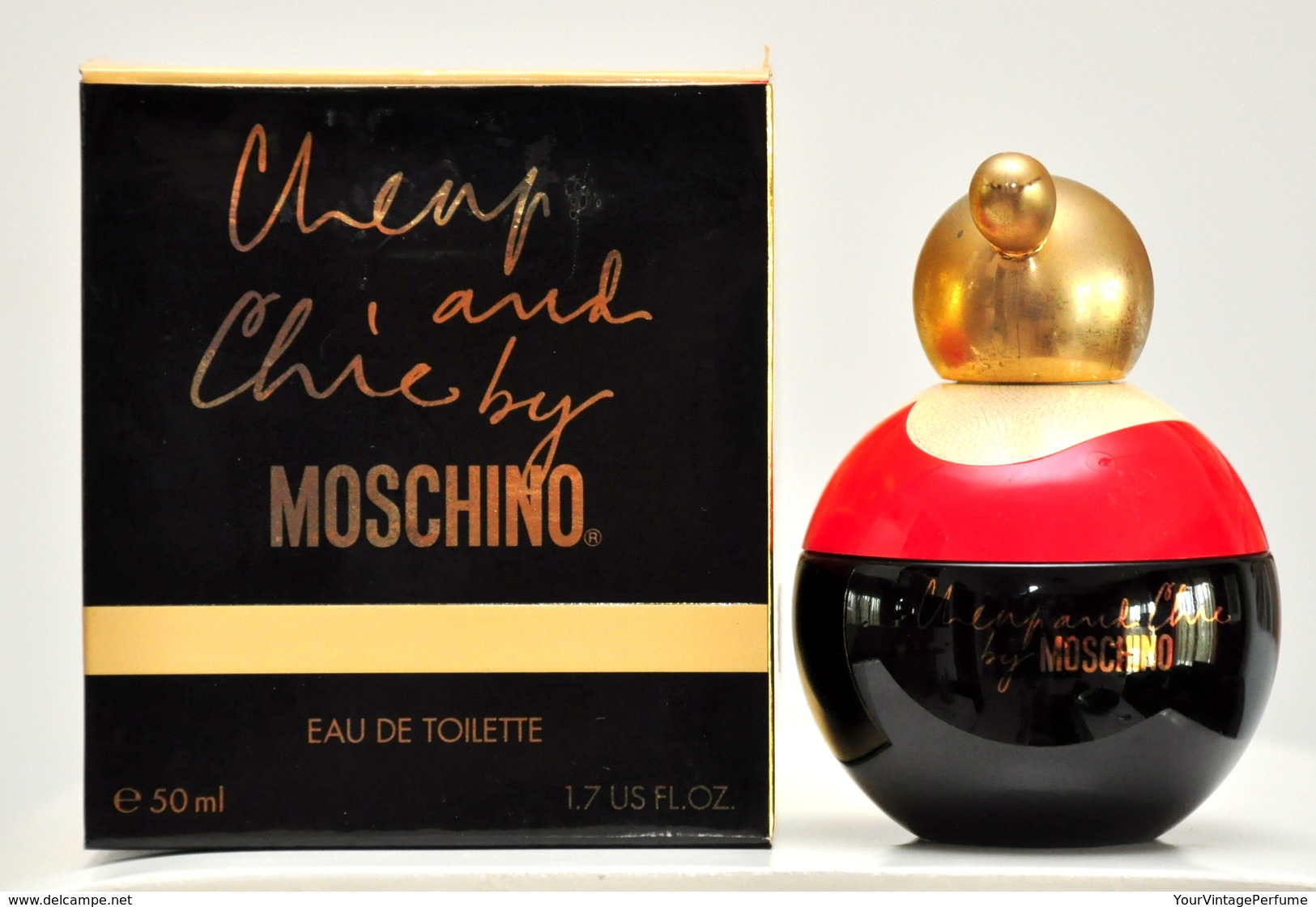 Moschino Cheap And Chic Eau De Toilette Edt 50ML 1.7 Fl. Oz. No Spray Splash Perfume Woman Rare Vintage Old 1995 - Femme