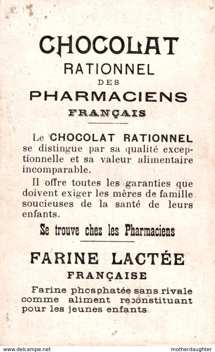 CHROMO TENUE DE FATIGUE INFANTERIE DE LIGNE CHOCOLAT RATIONNEL DES PHARMACIENS FRANCAIS - Autres & Non Classés