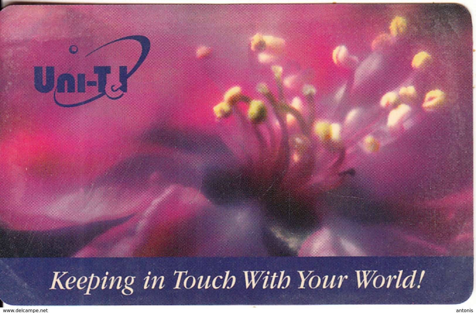 USA - Flower, Uni Tel International Prepaid Card, Used - Norway