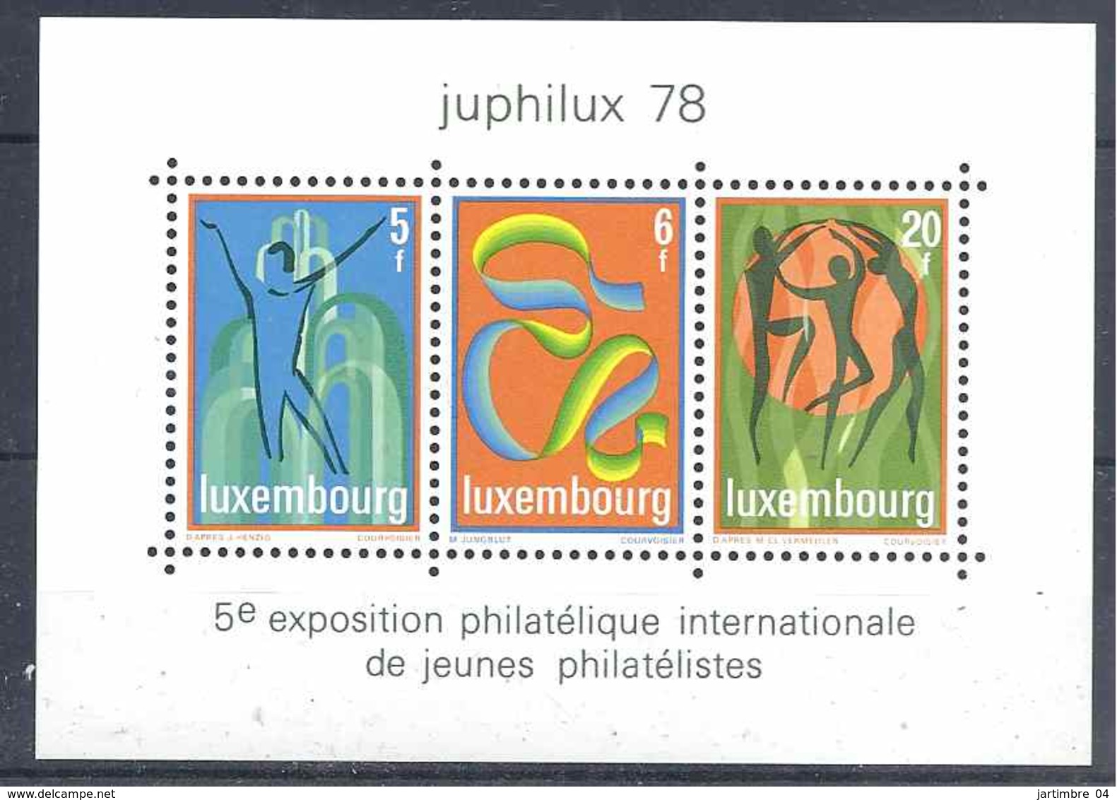 1978 LUXEMBOURG BF 12** Expo Philatélique Des Jeunes - Blocs & Feuillets