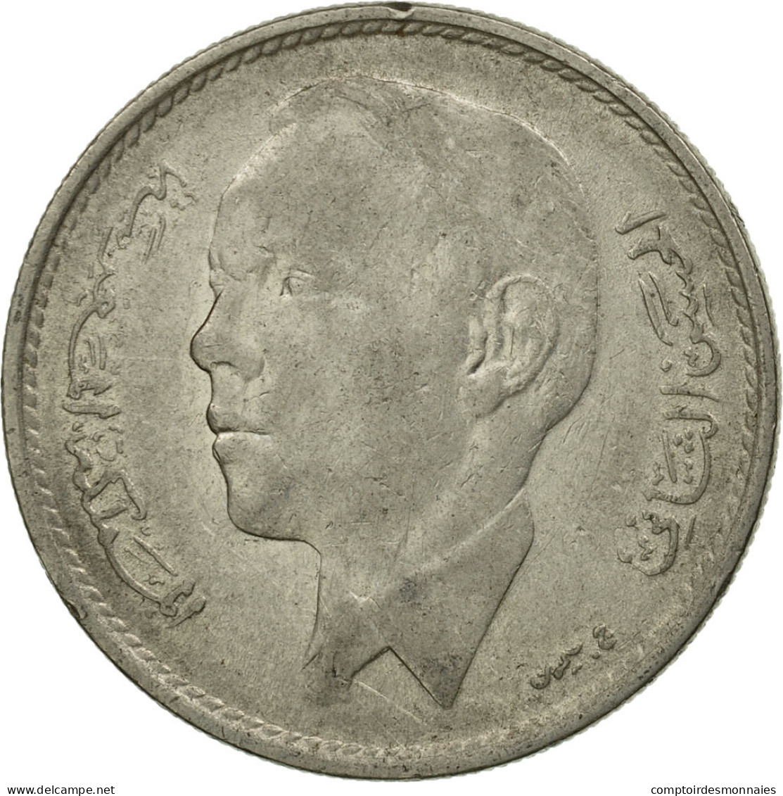 Monnaie, Maroc, Al-Hassan II, Dirham, 1969/AH1389, Paris, TB+, Nickel, KM:56 - Marruecos