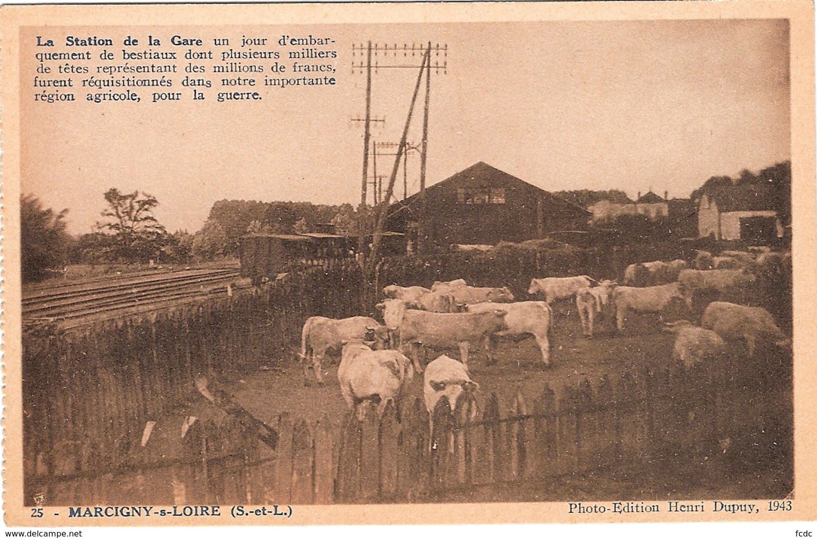 71 MARCIGNY, STATION DE LA GARE - Autres & Non Classés