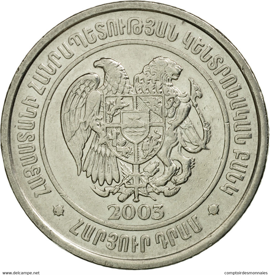 Monnaie, Armenia, 100 Dram, 2003, TTB+, Nickel Plated Steel, KM:95 - Armenia