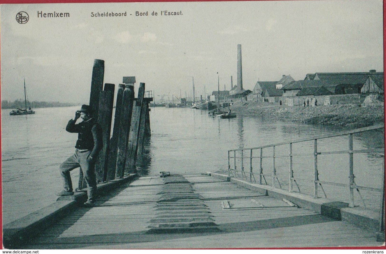 Hemiksem Hemixem Scheldeboord Bord De L' Escaut Steenbakkerij Steenbakkerijen 1909 ? (In Zeer Goede Staat) - Hemiksem