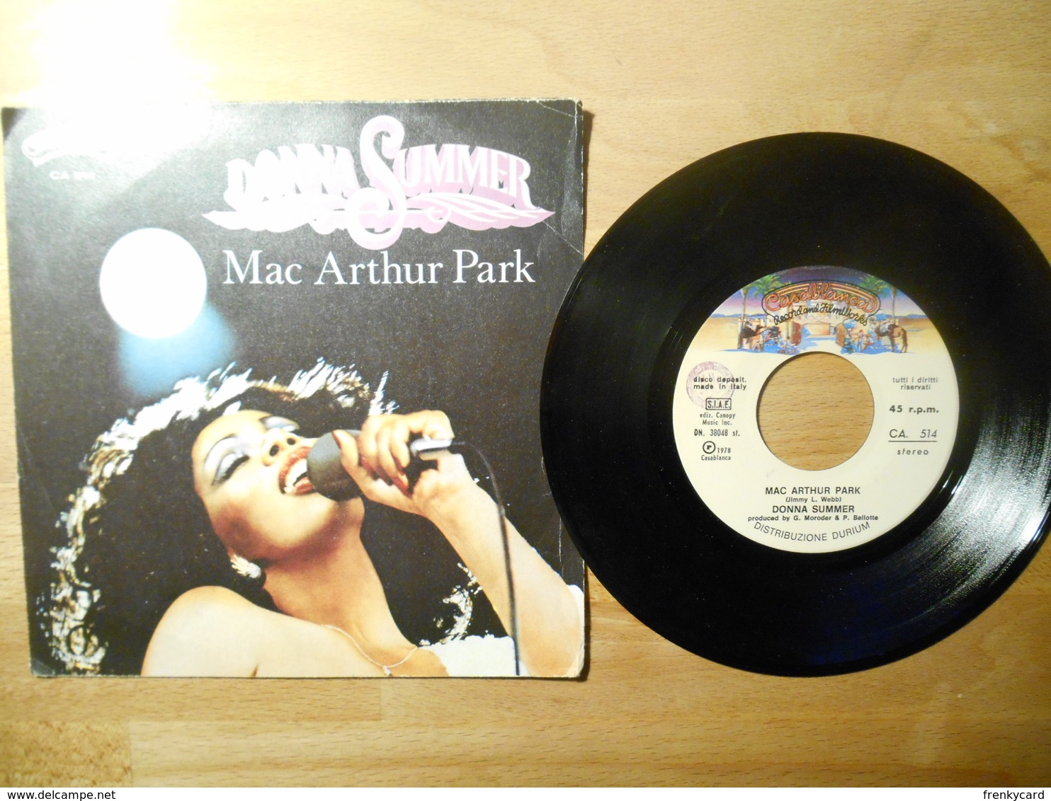 Donna Summer Mac Arthur Park 1978 - 45 G - Maxi-Single