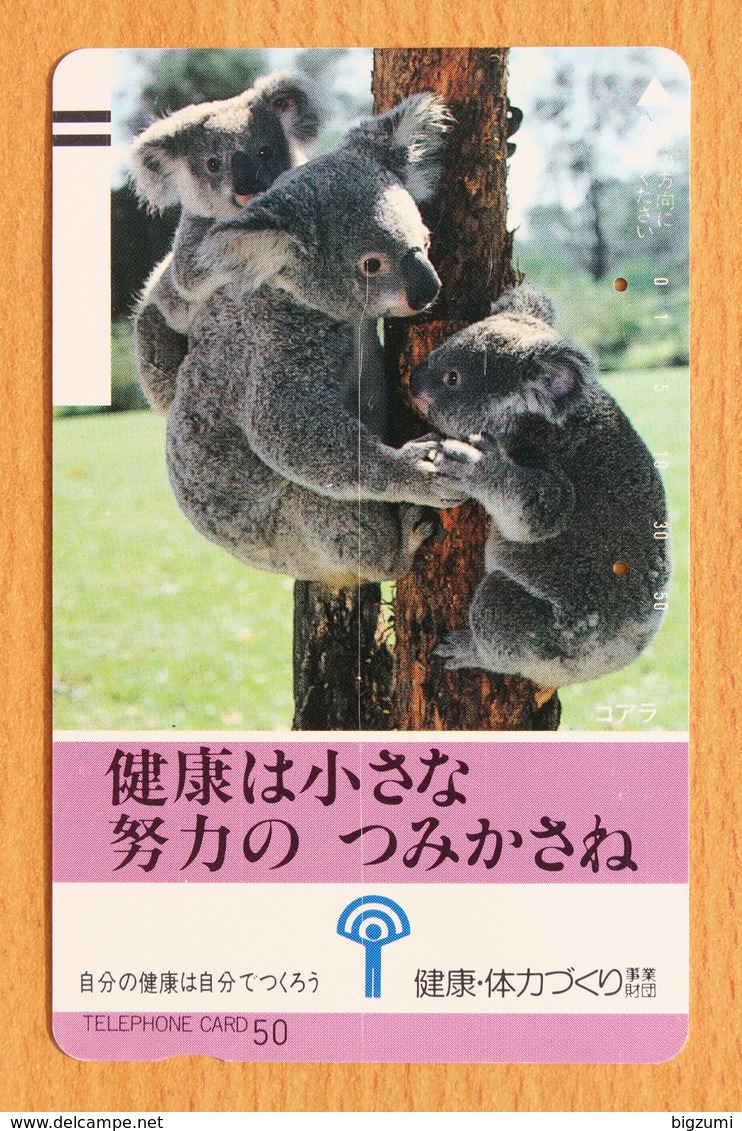 Japon Japan Free Front Bar Balken Phonecard (F) - / 110-21994 / Koala - Other & Unclassified