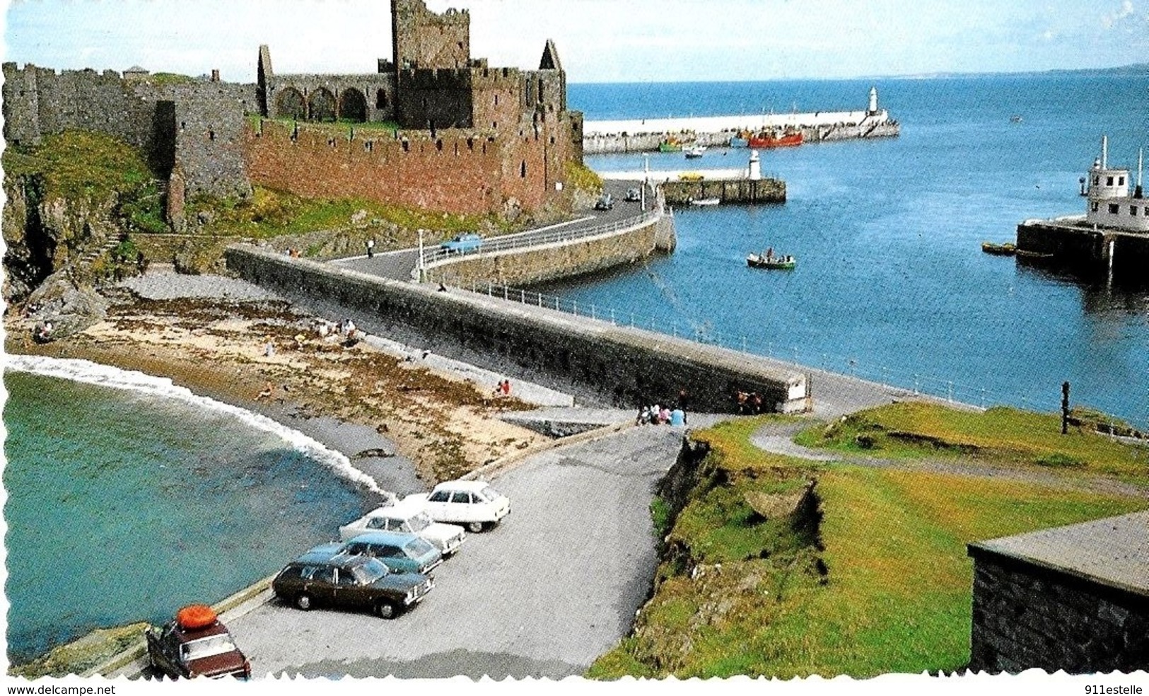 PEEL  CASTLE  AND   HARBOUR   ,  ISLE  OF  MAN - Isla De Man