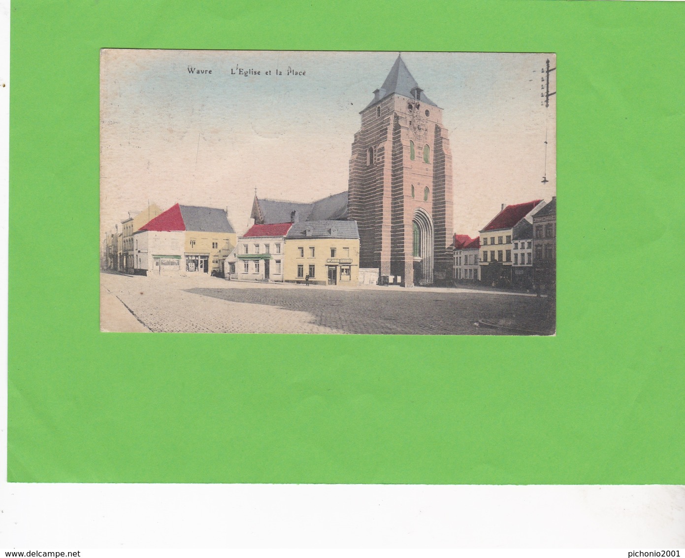 WAVRE  -  L'Eglise Et La Place - Waver