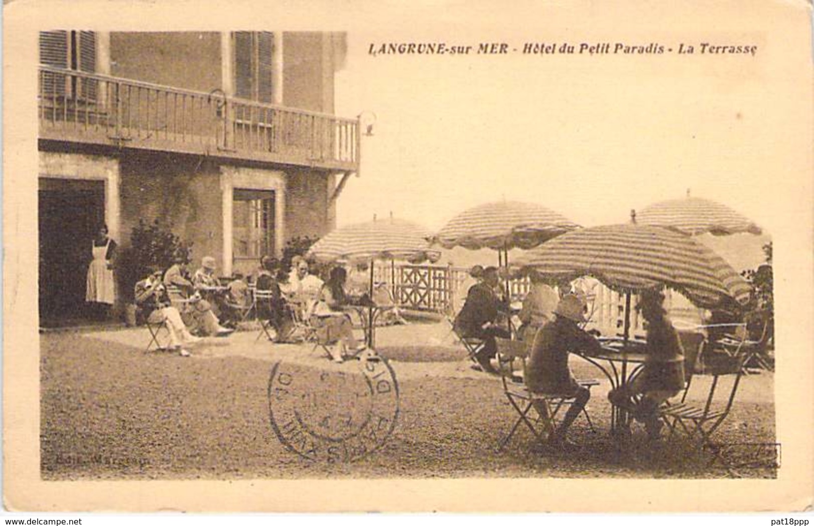 14 - LANGRUNE Sur MER : HOTEL Du PETIT PARADIS : La Terrasse - CPA - Calvados - Autres & Non Classés