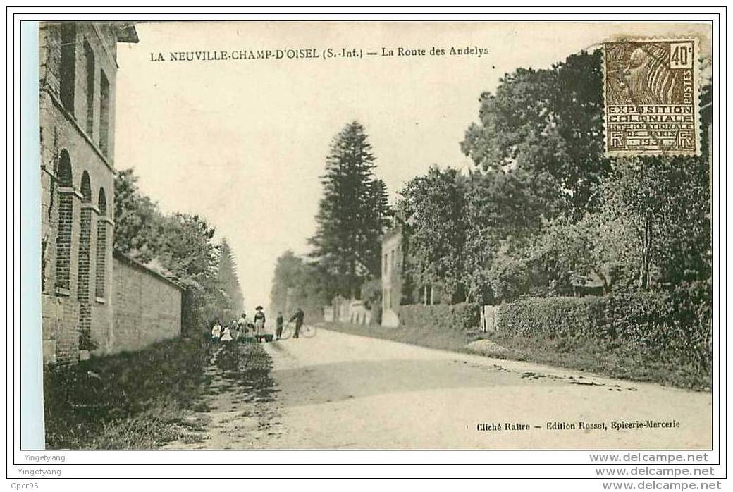 76.LA NEUVILLE-CHAMP-D'OISEL.LA ROUTE DES ANDELYS - Autres & Non Classés