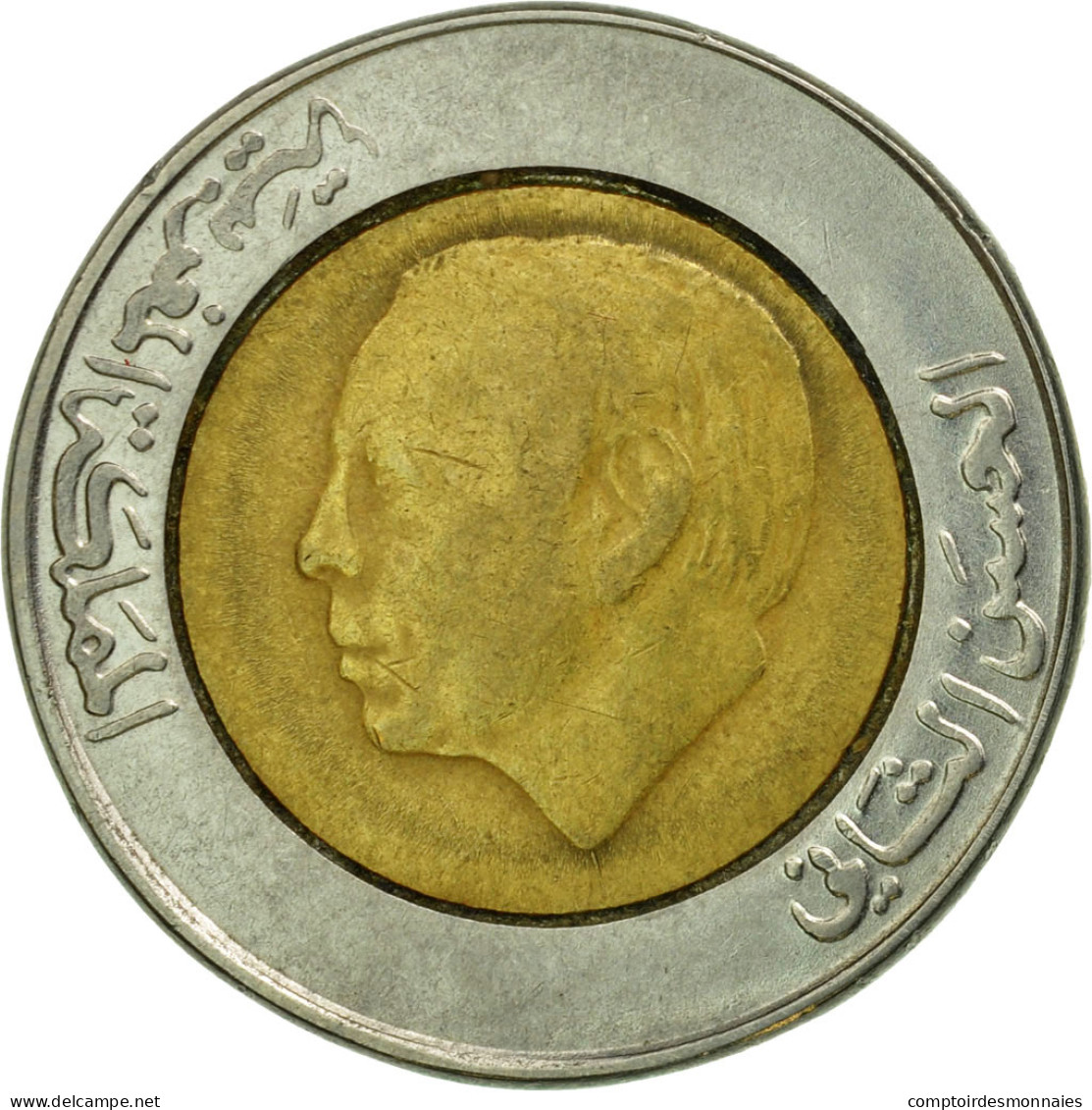 Monnaie, Maroc, Al-Hassan II, 5 Dirhams, 1987/AH1407, Paris, TTB, Bi-Metallic - Marruecos