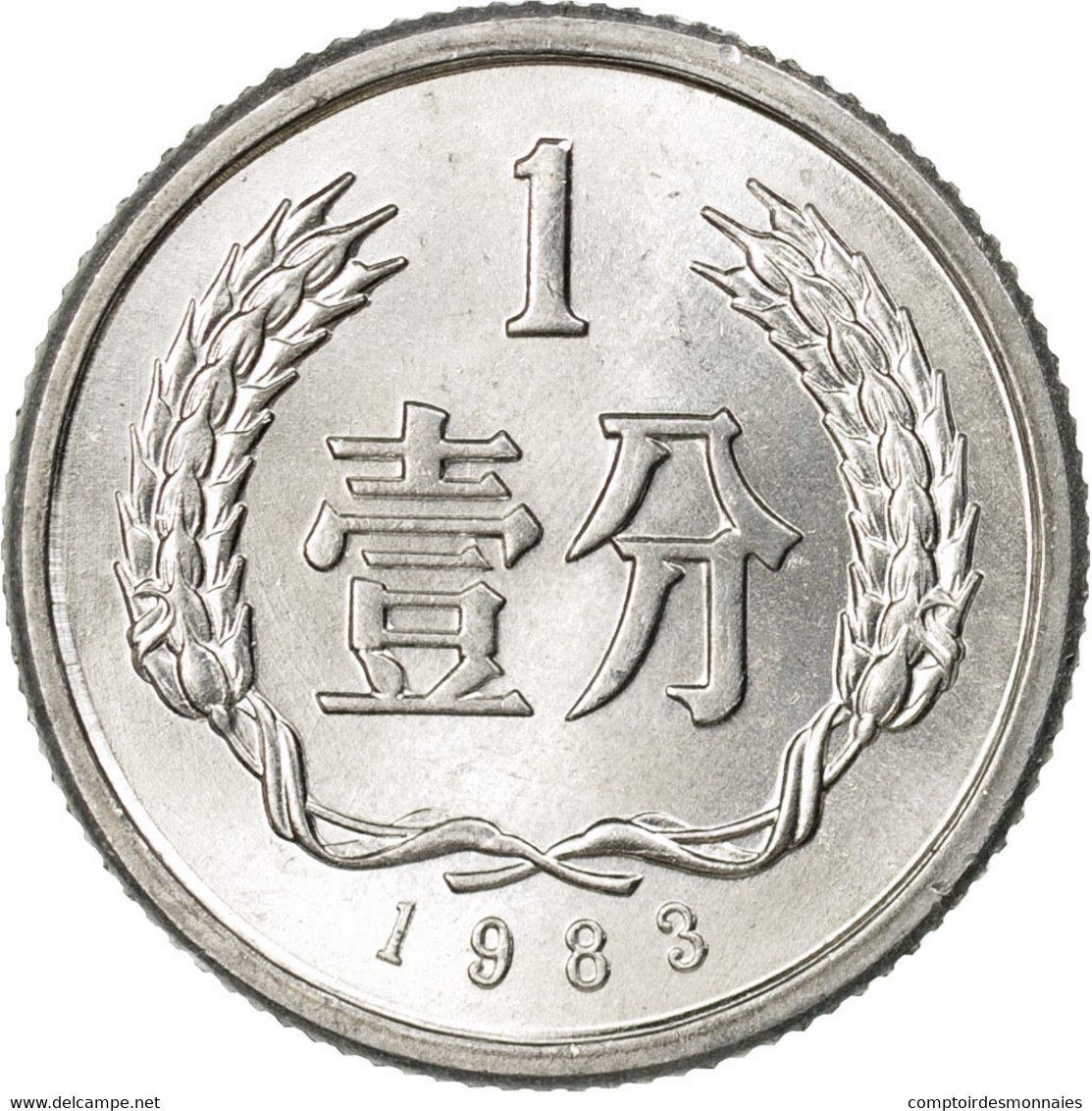 Monnaie, CHINA, PEOPLE'S REPUBLIC, Fen, 1983, SPL, Aluminium, KM:1 - China