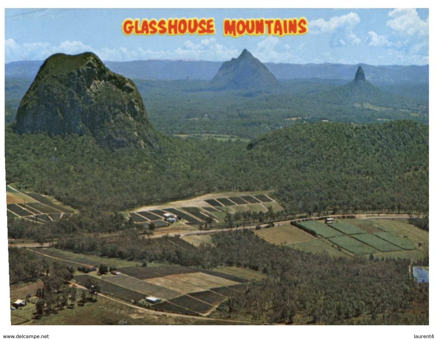 (800) Australia - (with Stamp At Back Of Postcard) QLD - Glasshouse Mountain - Sunshine Coast