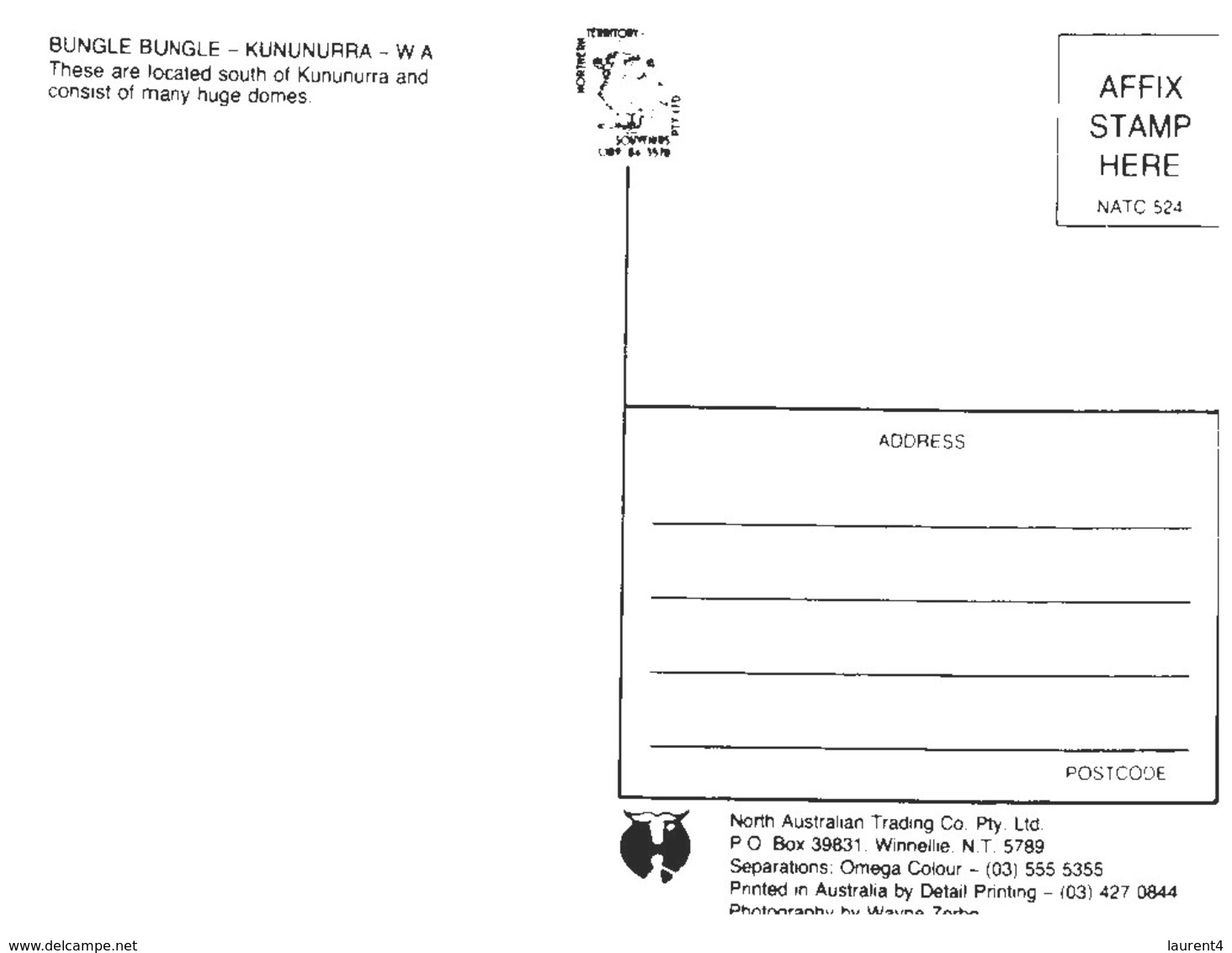 (800) Australia - WA- Bungle Bungle - Non Classificati