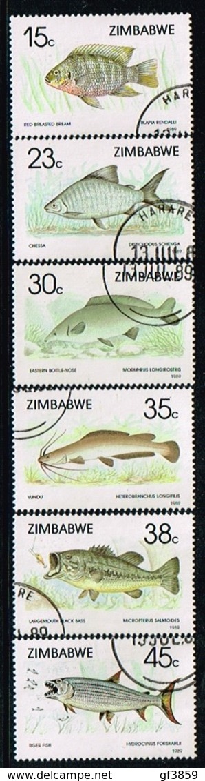 ZIMBABWE /Oblitérés/Used/1989 - Poissons - Zimbabwe (1980-...)