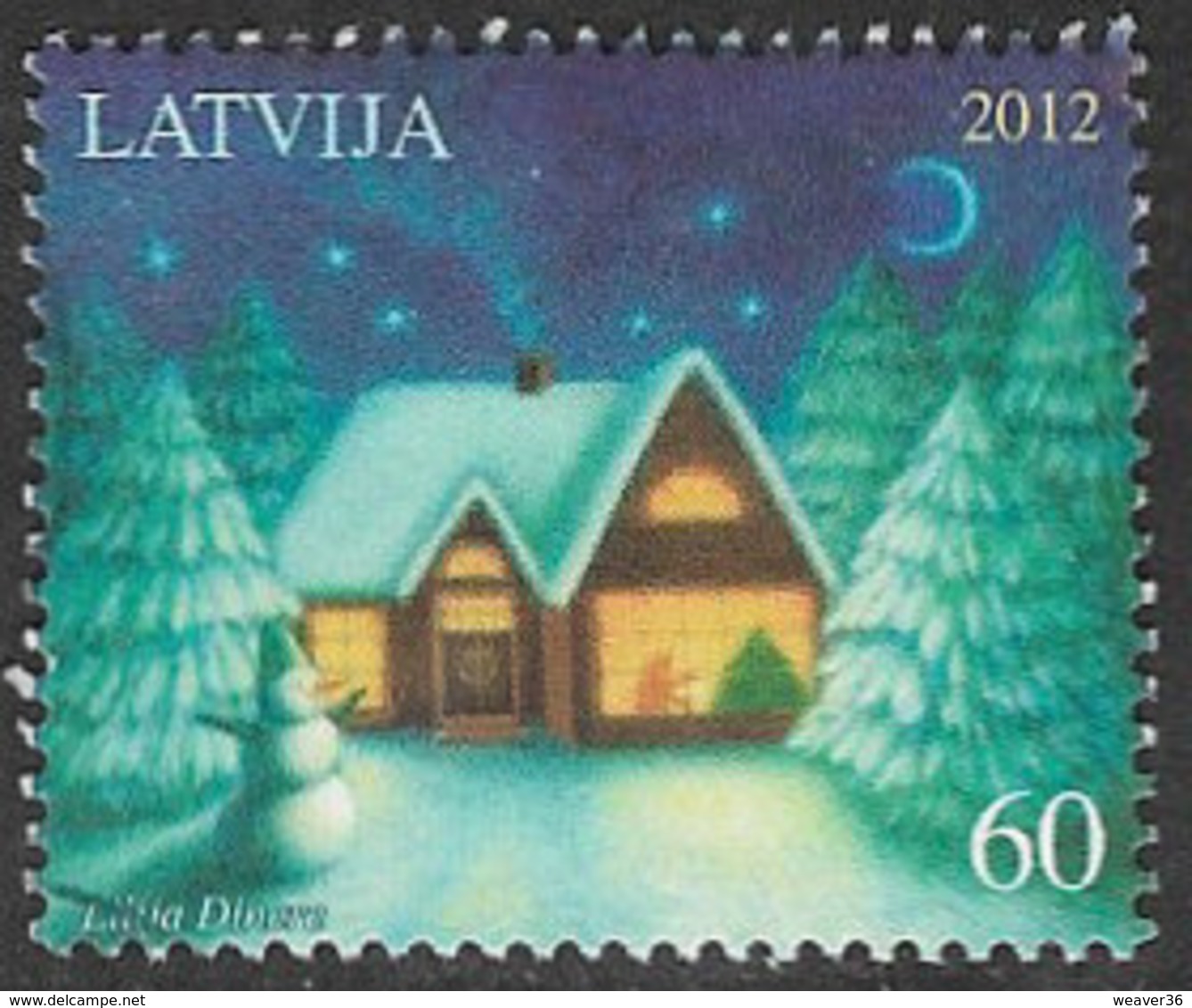 Latvia 2012 Christmas 60s Good/fine Used [38/31507/ND] - Latvia