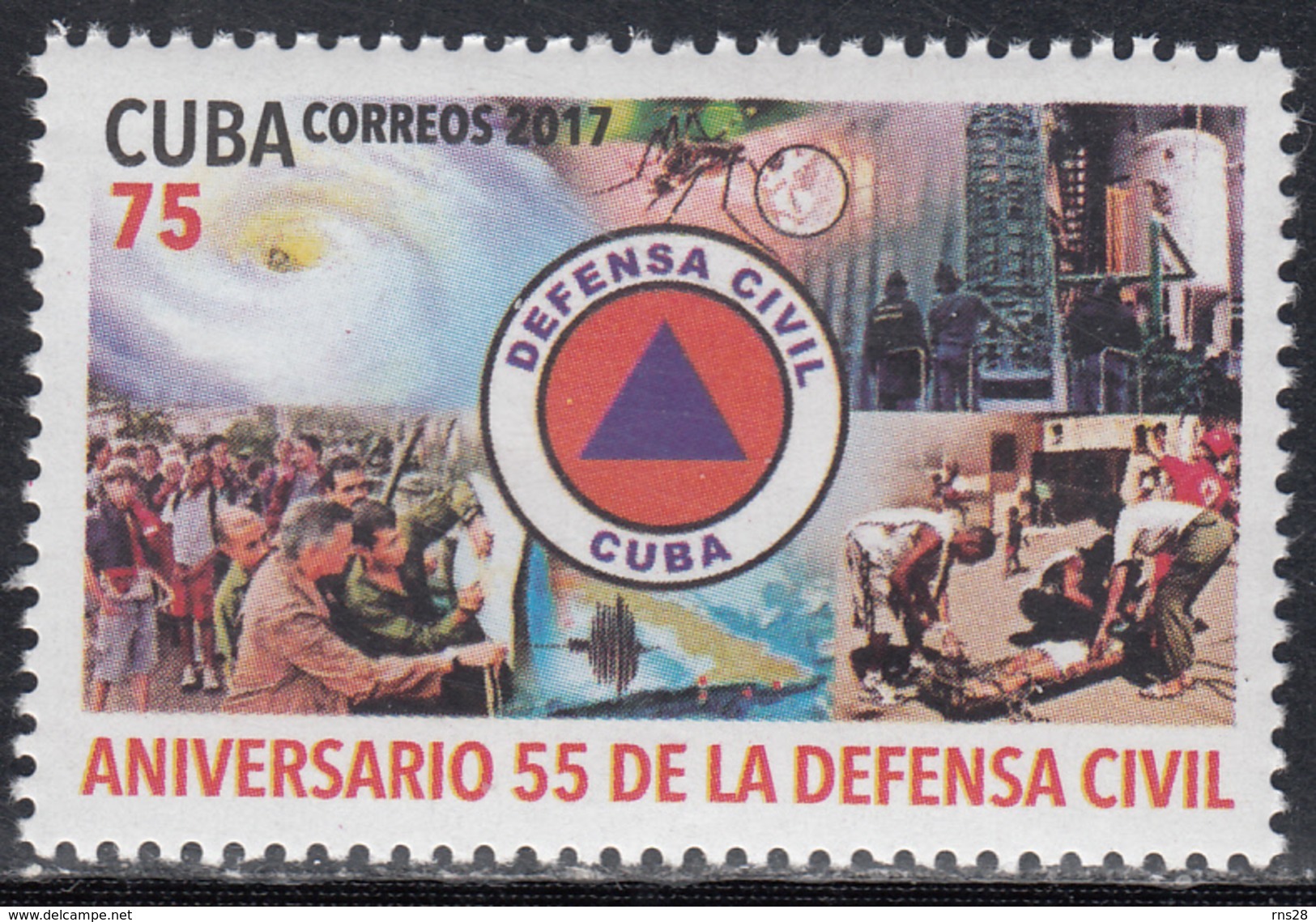 CUBA MNH 2017 Defense - FDC