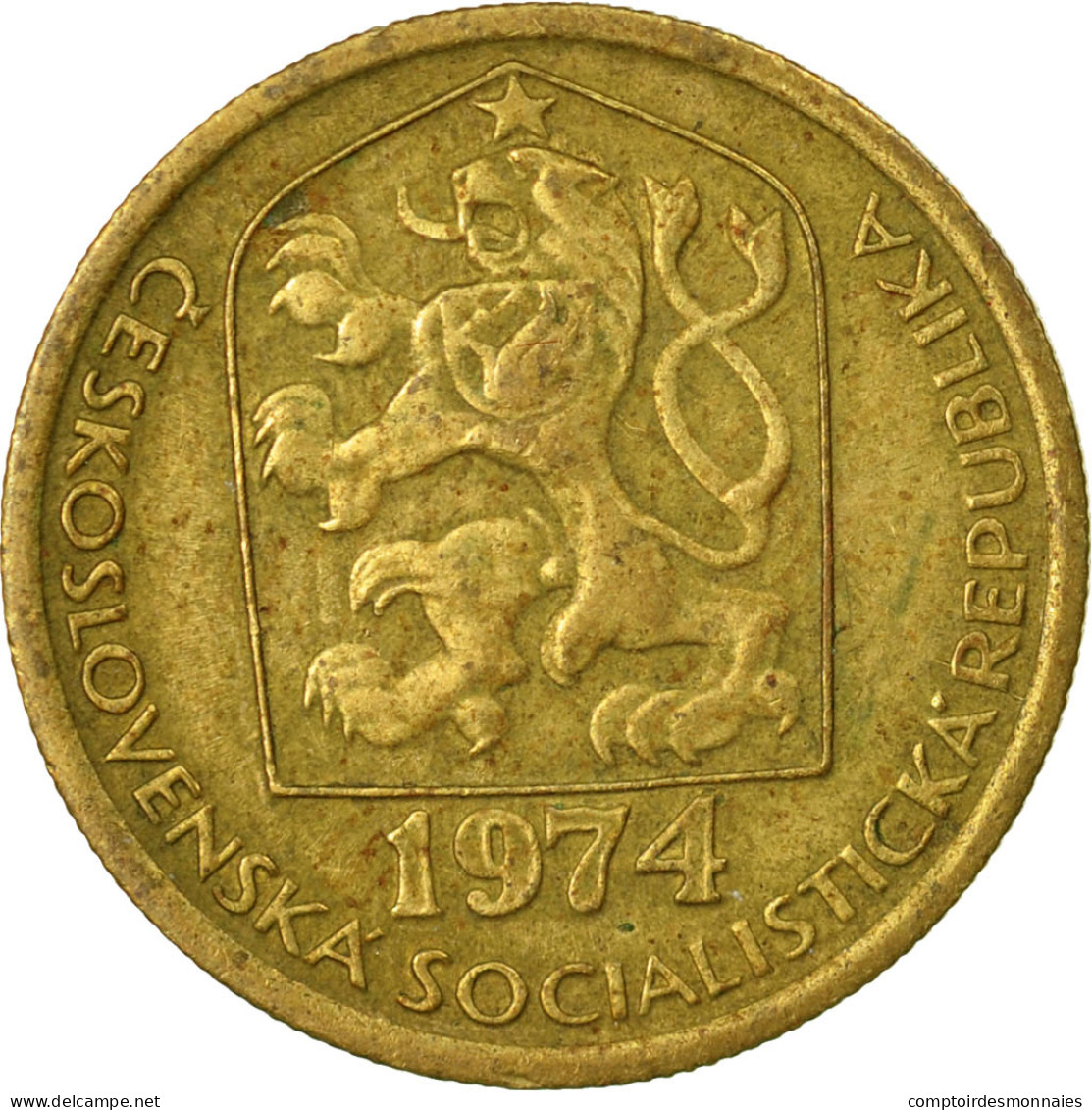 Monnaie, Tchécoslovaquie, 20 Haleru, 1974, TTB, Nickel-brass, KM:74 - Tchécoslovaquie