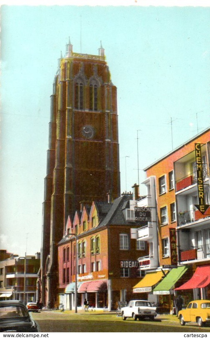 Dunkerque Le Beffroi Et La Rue Clemenceau CPM Ou CPSM - Dunkerque