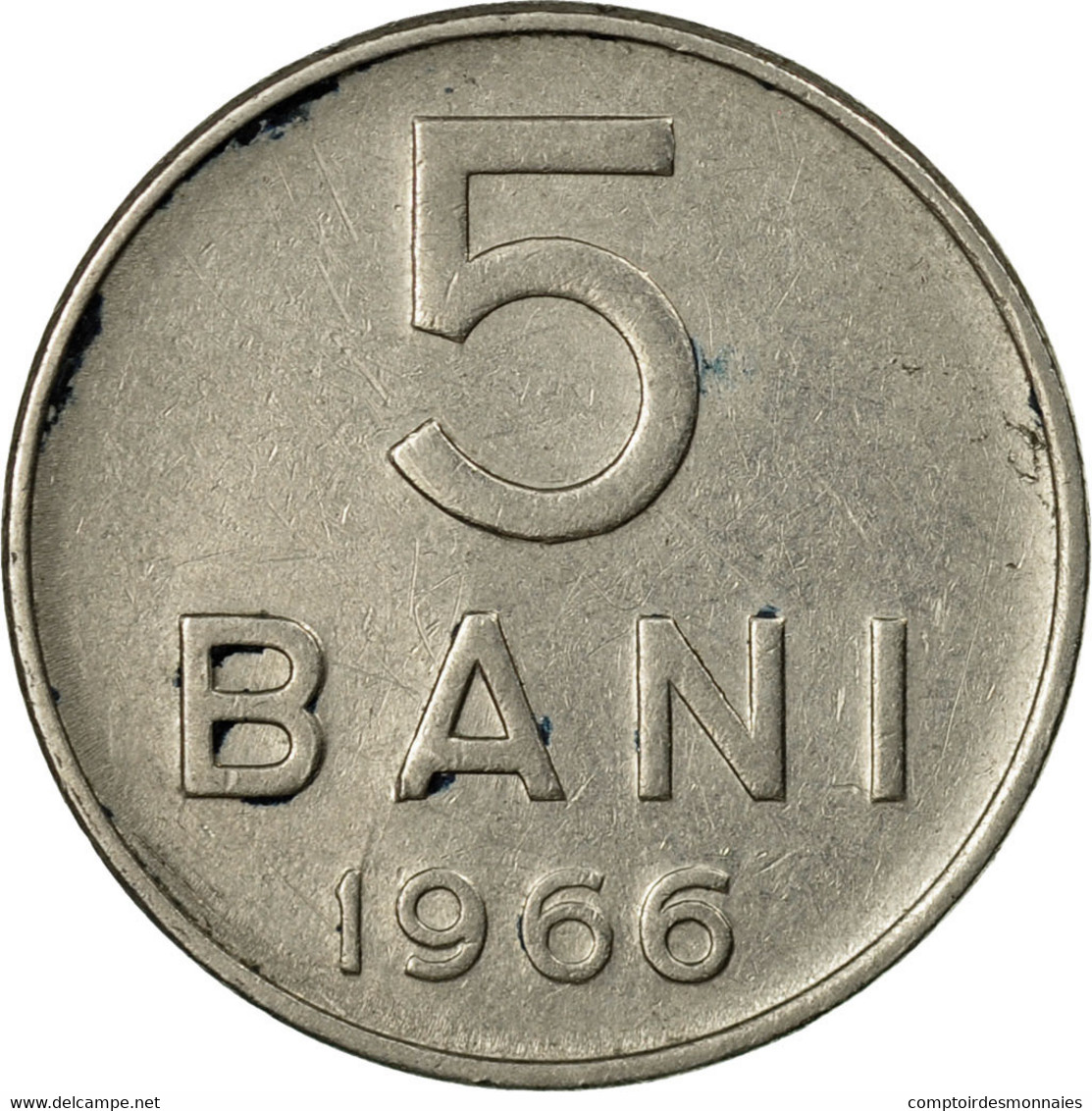 Monnaie, Roumanie, 5 Bani, 1966, TB, Nickel Clad Steel, KM:92 - Romania