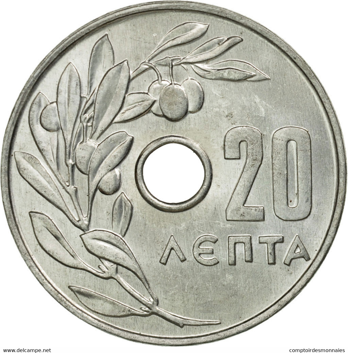 Monnaie, Grèce, 20 Lepta, 1969, SUP+, Aluminium, KM:79 - Griekenland