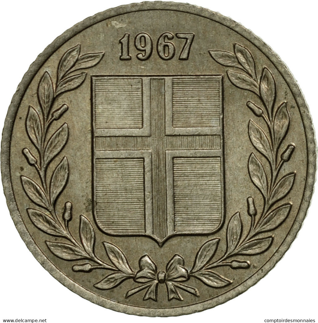 Monnaie, Iceland, 25 Aurar, 1967, SUP, Copper-nickel, KM:11 - Iceland