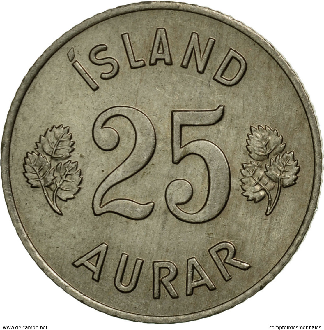 Monnaie, Iceland, 25 Aurar, 1967, SUP, Copper-nickel, KM:11 - Islandia