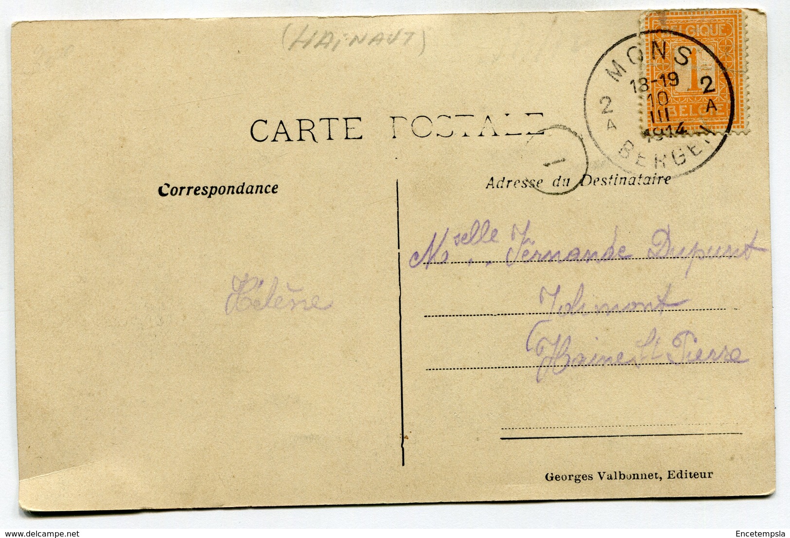 CPA - Carte Postale - Belgique - Mons - La Grand Place - 1914 (SV6003) - Mons