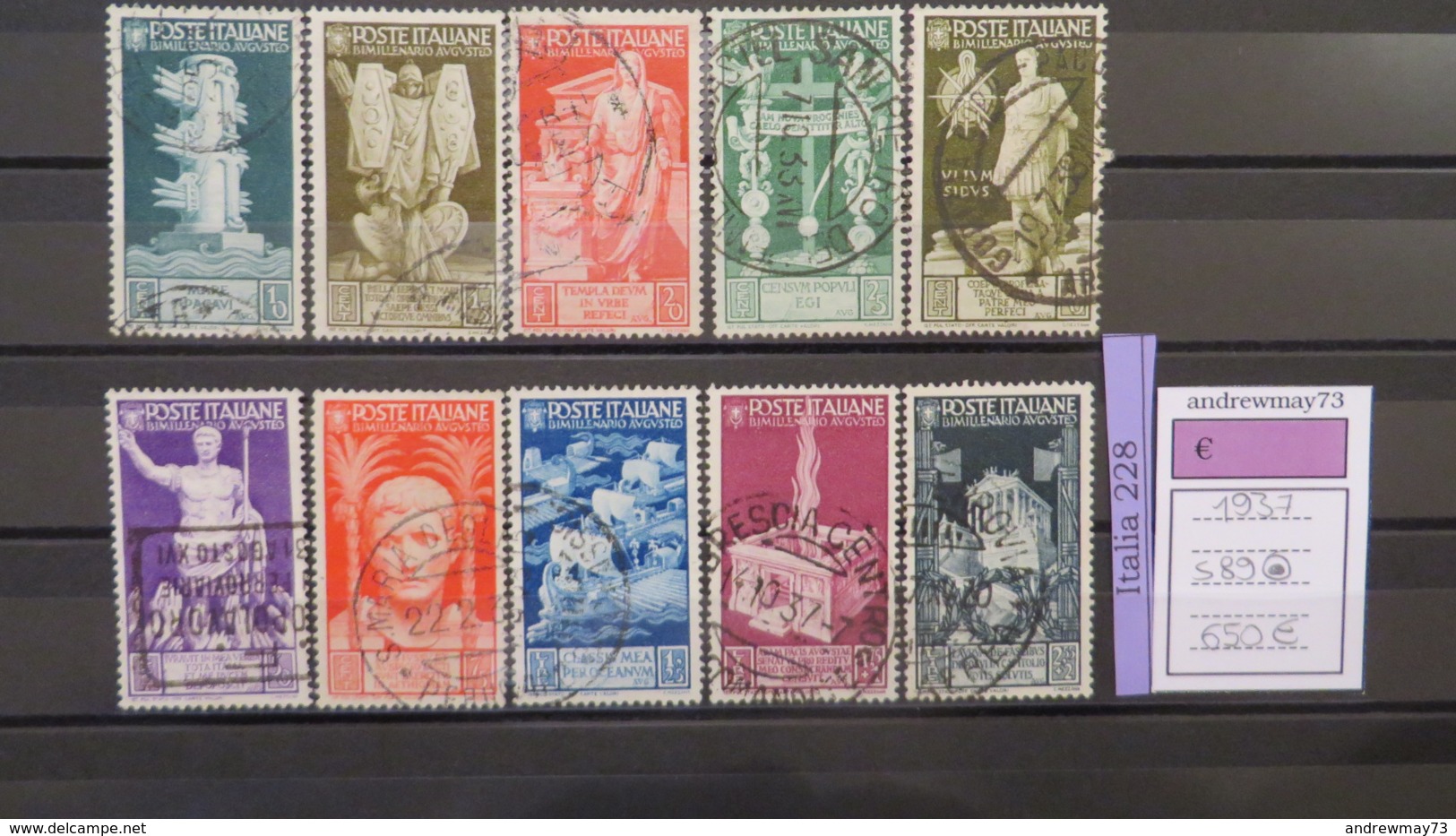 ITALY KINGDOM- SASSONE SET  NUMBER S 89 USED - Usati