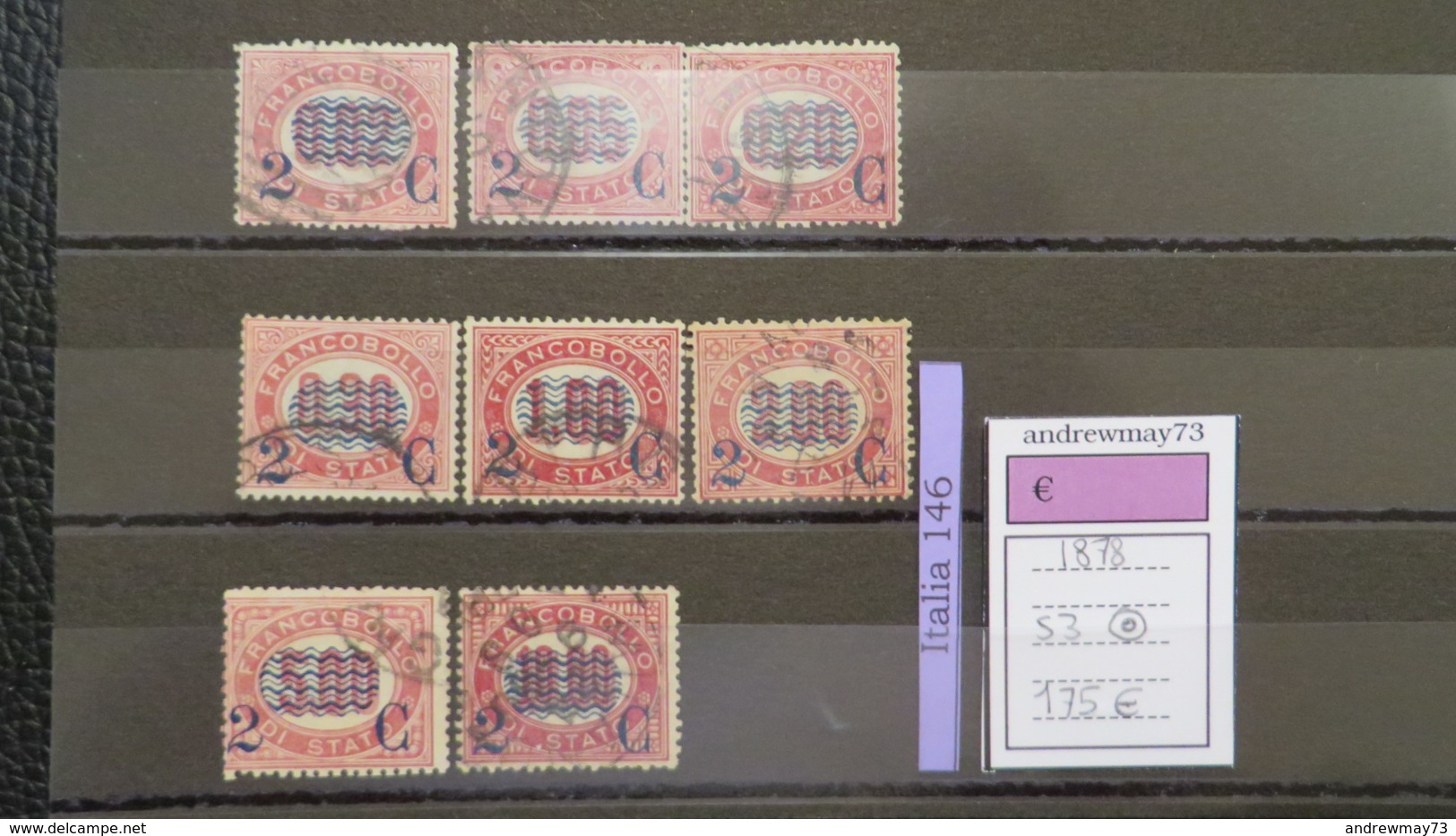 ITALY KINGDOM- SASSONE SET  NUMBER S 3 USED - Usati