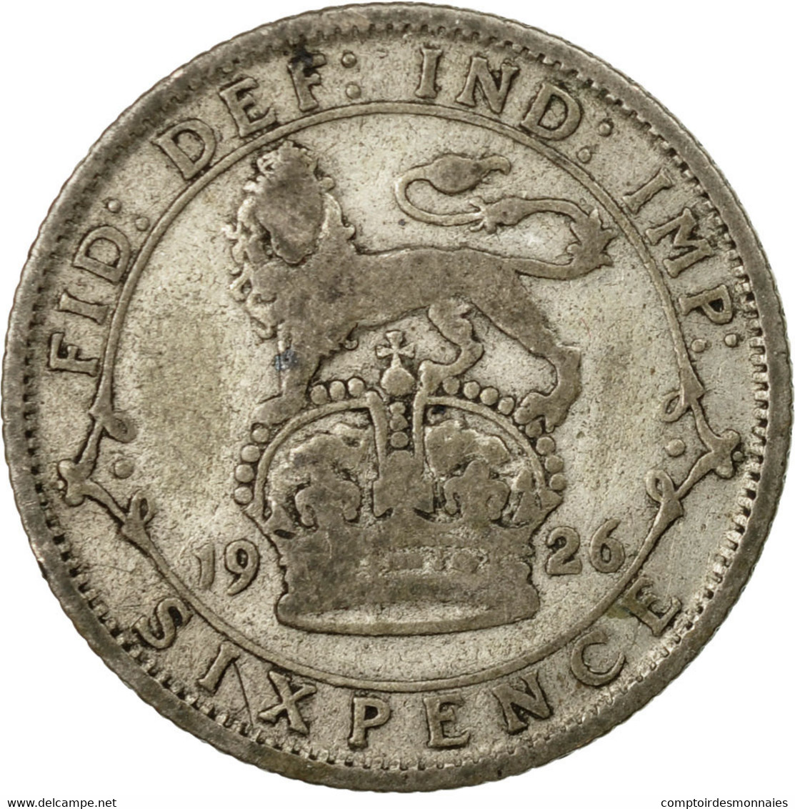 Monnaie, Grande-Bretagne, George V, 6 Pence, 1926, TB, Argent, KM:815a.2 - H. 6 Pence