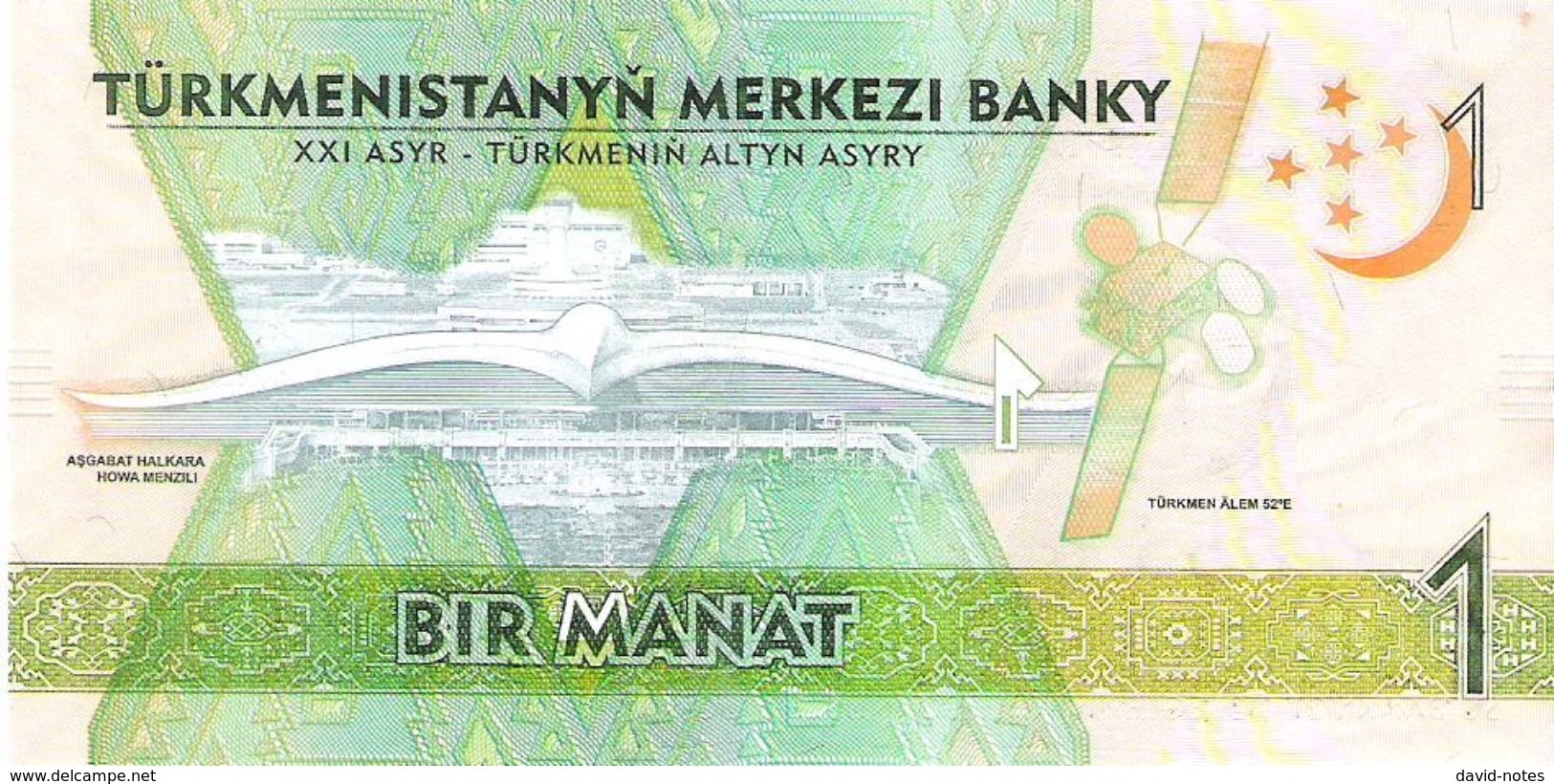 Turkmenistan - Pick 36 - 1 Manat 2017 - Unc - Commemorative - Turkmenistan