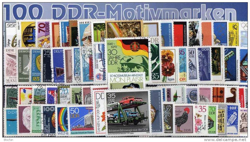 DDR 100 Verschiedene Sperrwerte **, SST Oder O Mindestens 200€ Gesuchte Marken Aus Vielen Serien Stamps GDR Germany - Collections (with Albums)