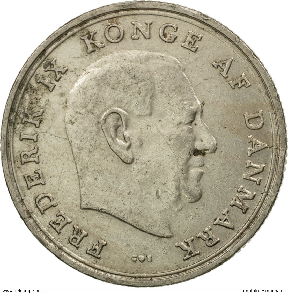 Monnaie, Danemark, Frederik IX, Krone, 1971, Copenhagen, TB, Copper-nickel - Denmark