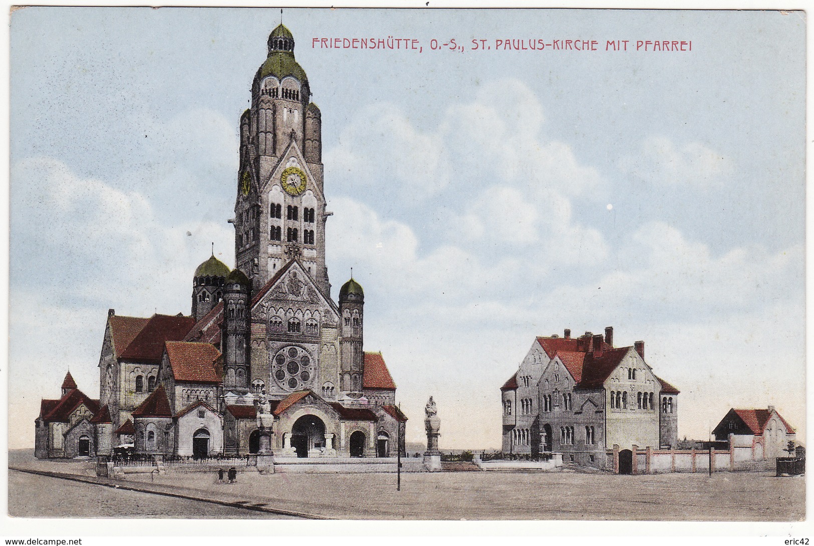 FRIEDENSHUTTE, O-S, ST PAULUS-KIRCHE MIT PFARREI - Pologne