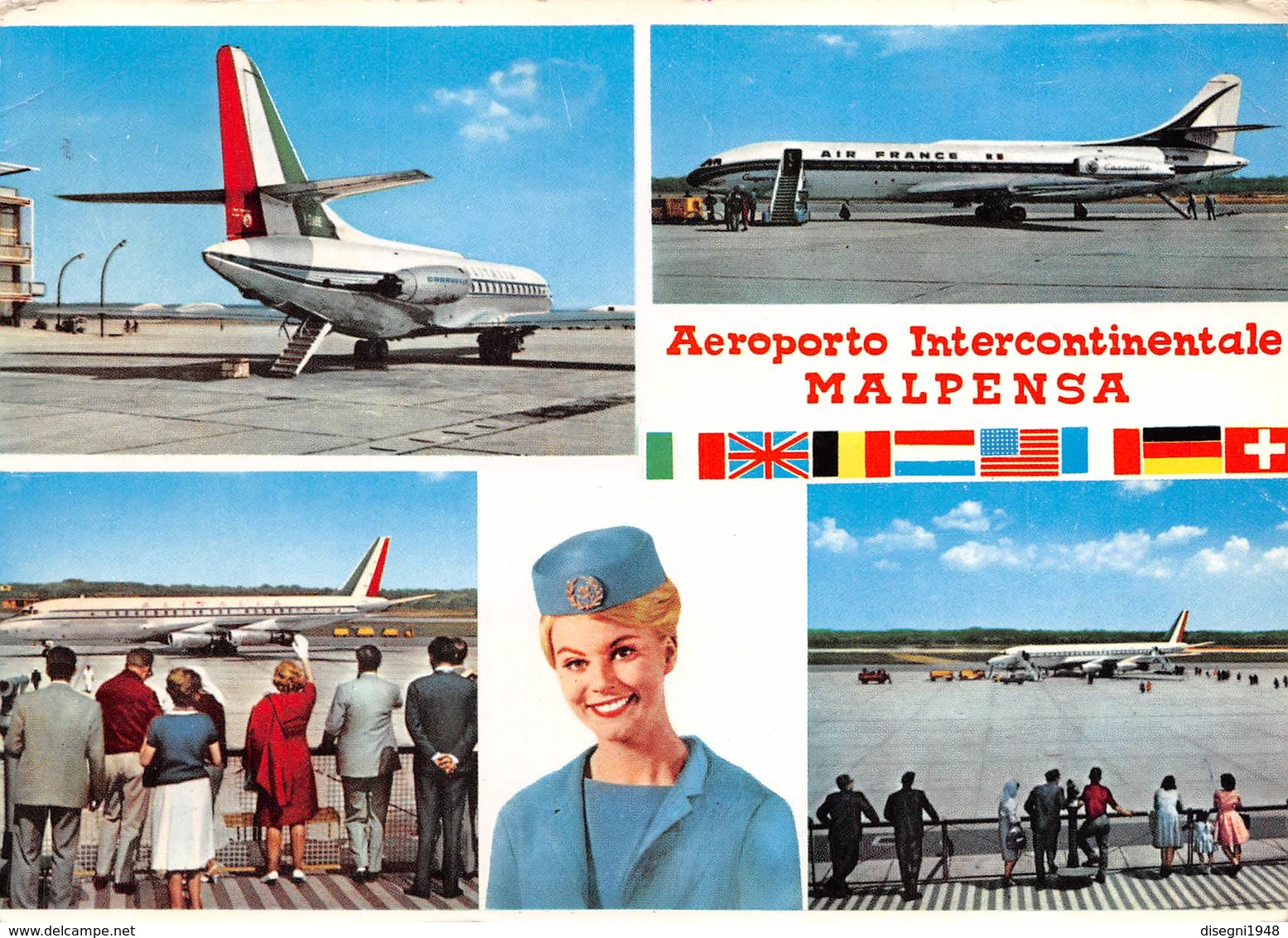 07546 "AEROPORTO INTERNAZIONALE DELLA MALPENSA" CART. ORIG. SPED. 1981 - Aerodromi