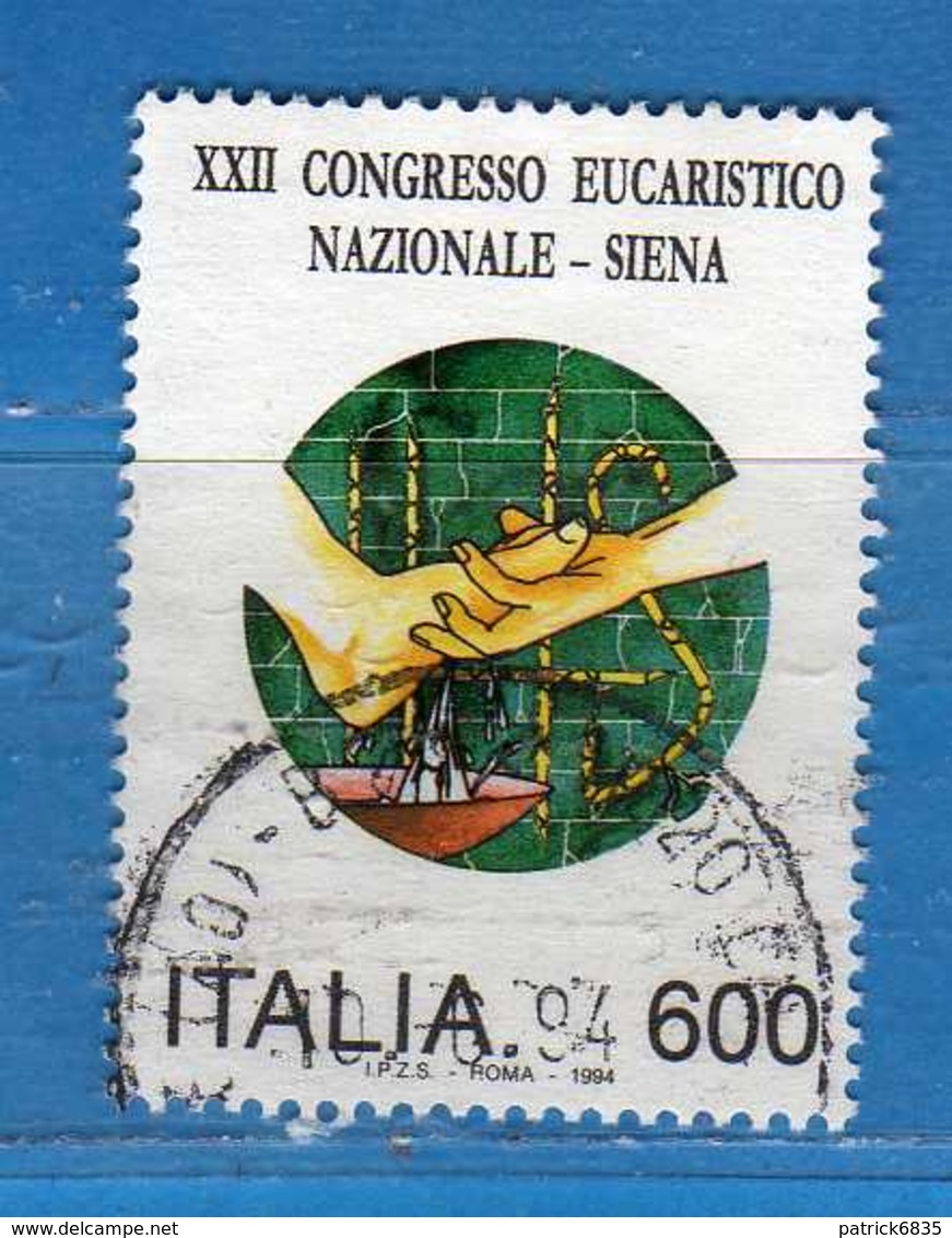 ITALIA ° - 1994 - CONGRESSO EUCARISTICO SIENA.  Unif. 2147.   Vedi Descrizione - 1991-00: Oblitérés