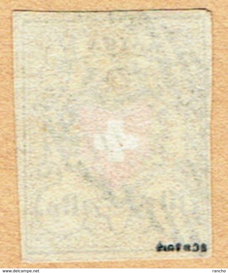 1850 RAYON II TIMBRE OBLITERE & SIGNE C/.S.B.K. Nr:16II. Y&TELLIER Nr:15. MICHEL Nr:8II. - 1843-1852 Federal & Cantonal Stamps