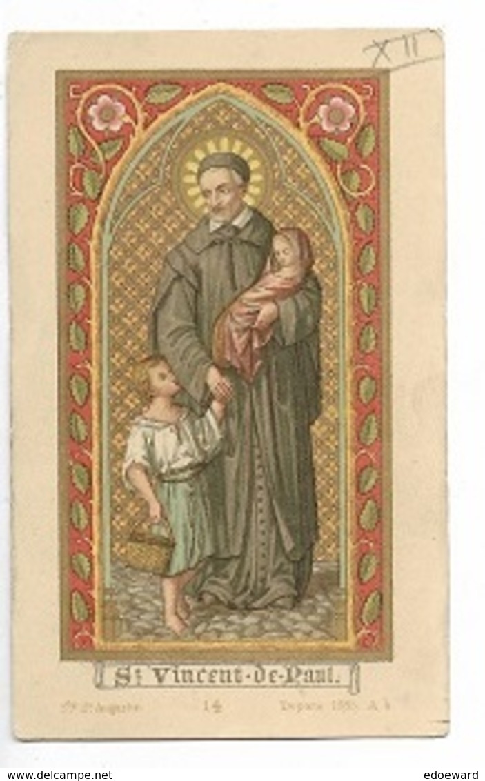 DI/9/   S  VINCENT DE PAUL      LITHO  + GOUDOPDRUK - Religion & Esotérisme