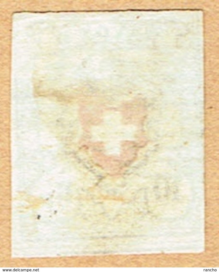 1850 RAYON II TIMBRE OBLITERE C/.S.B.K. Nr:16II. Y&TELLIER Nr:15. MICHEL Nr:8II. - 1843-1852 Federal & Cantonal Stamps