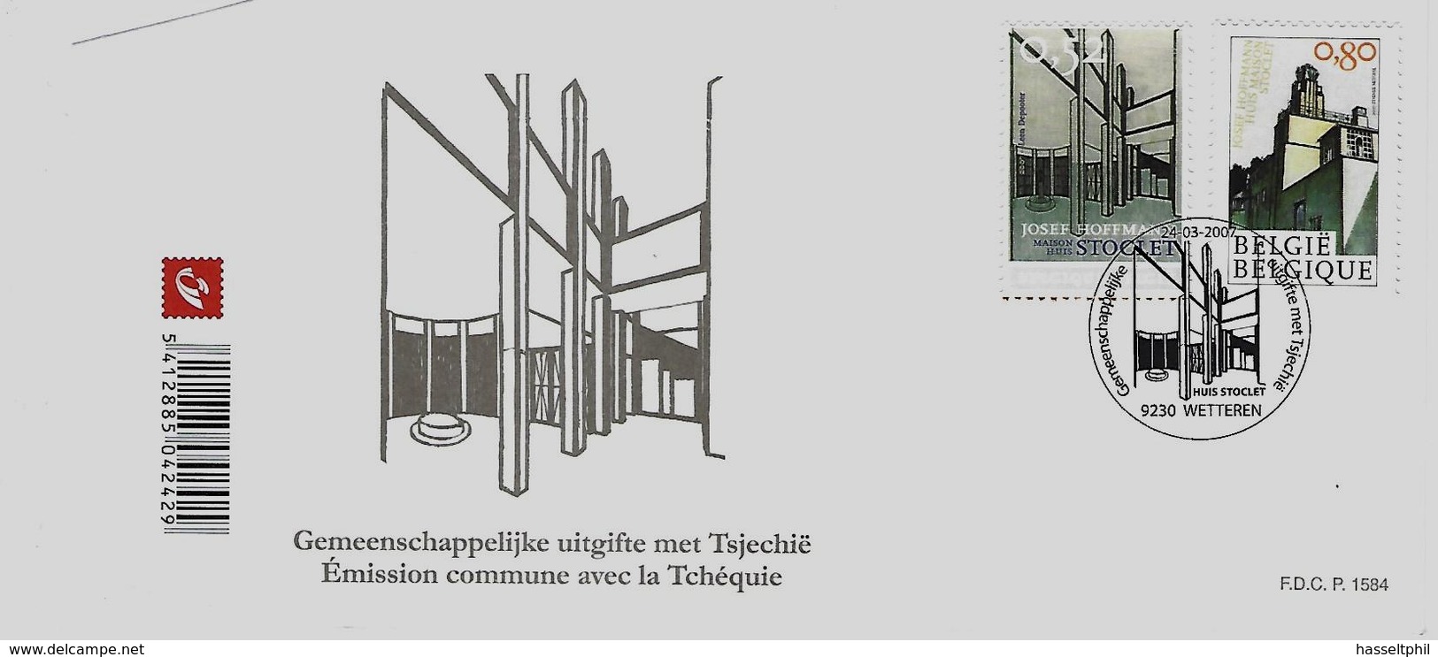 Belgie - Belgique FDC 3629/30 - Gemeenschappelijke Uitgifte Tsjechie - 2001-2010