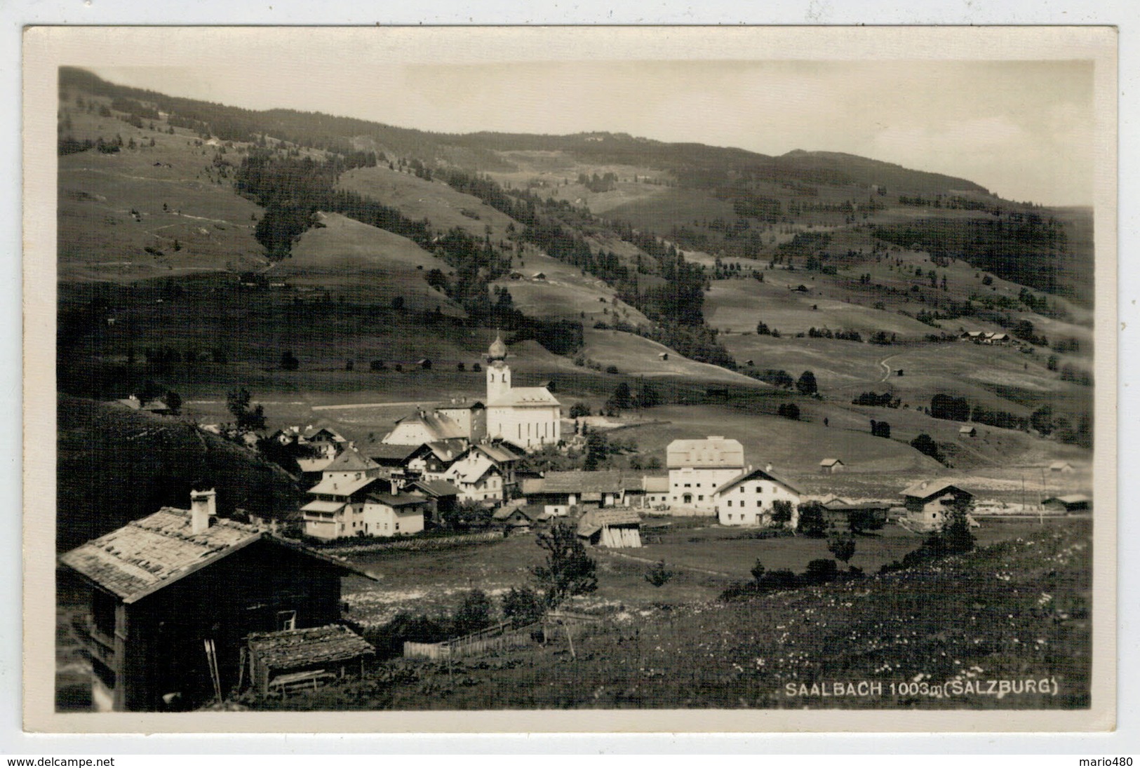 C. P.  PICCOLA     SAALBACH          2  SCAN     (  VIAGGIATA) - Saalbach