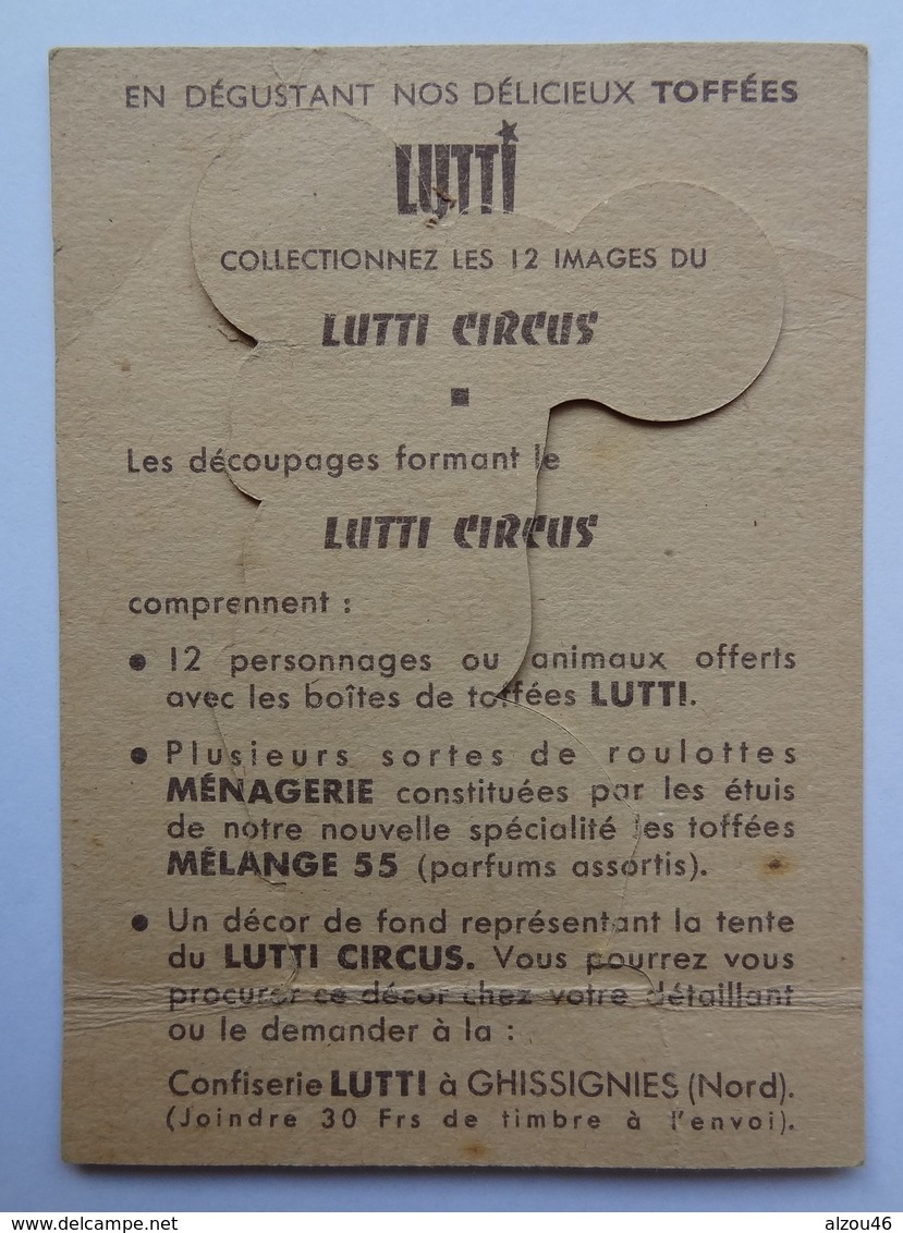 Image LUTTI Circus, Toffées, Découpage, Haltérophile - Autres & Non Classés