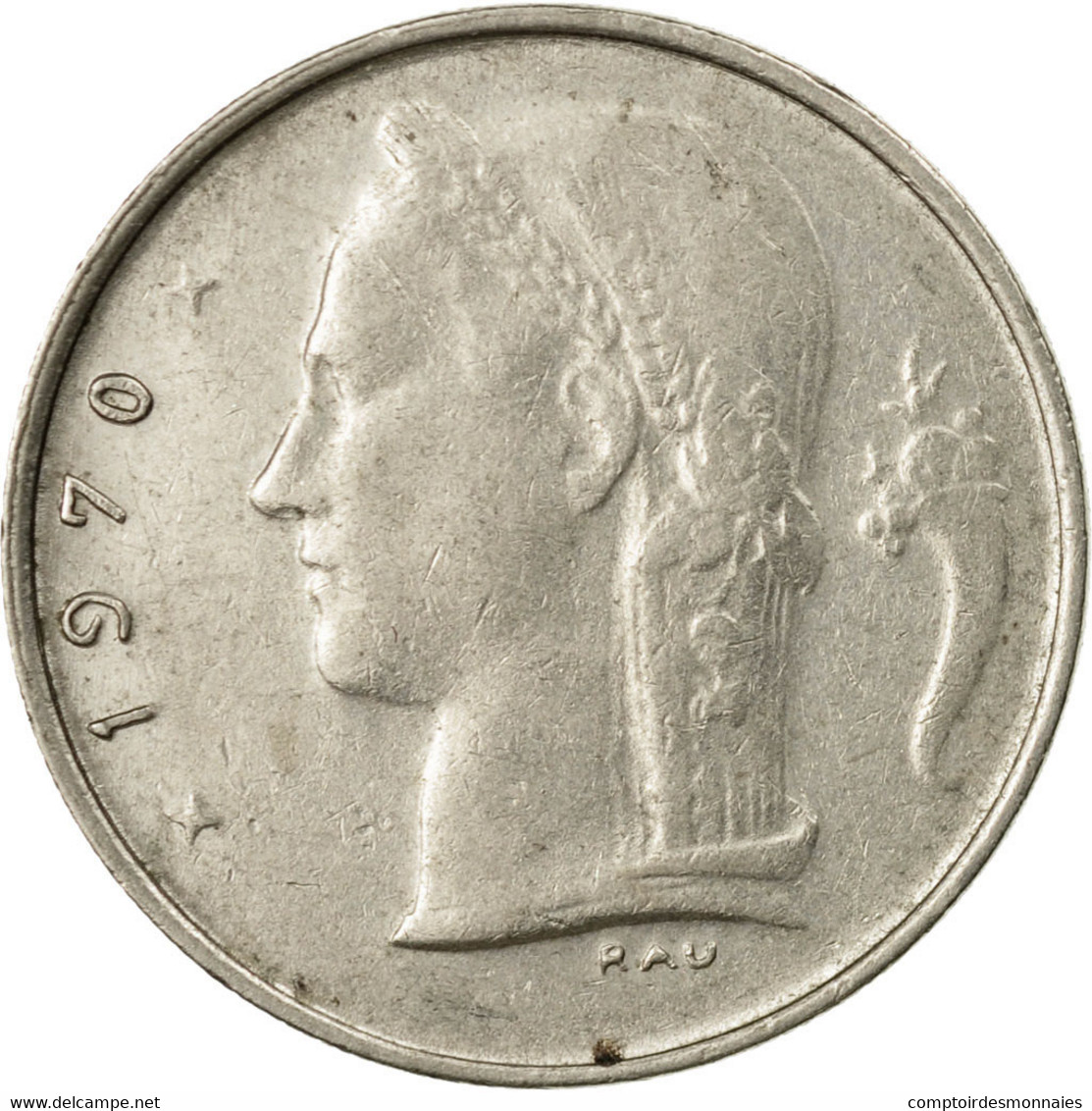 Monnaie, Belgique, Franc, 1970, TB+, Copper-nickel, KM:142.1 - 1 Franc